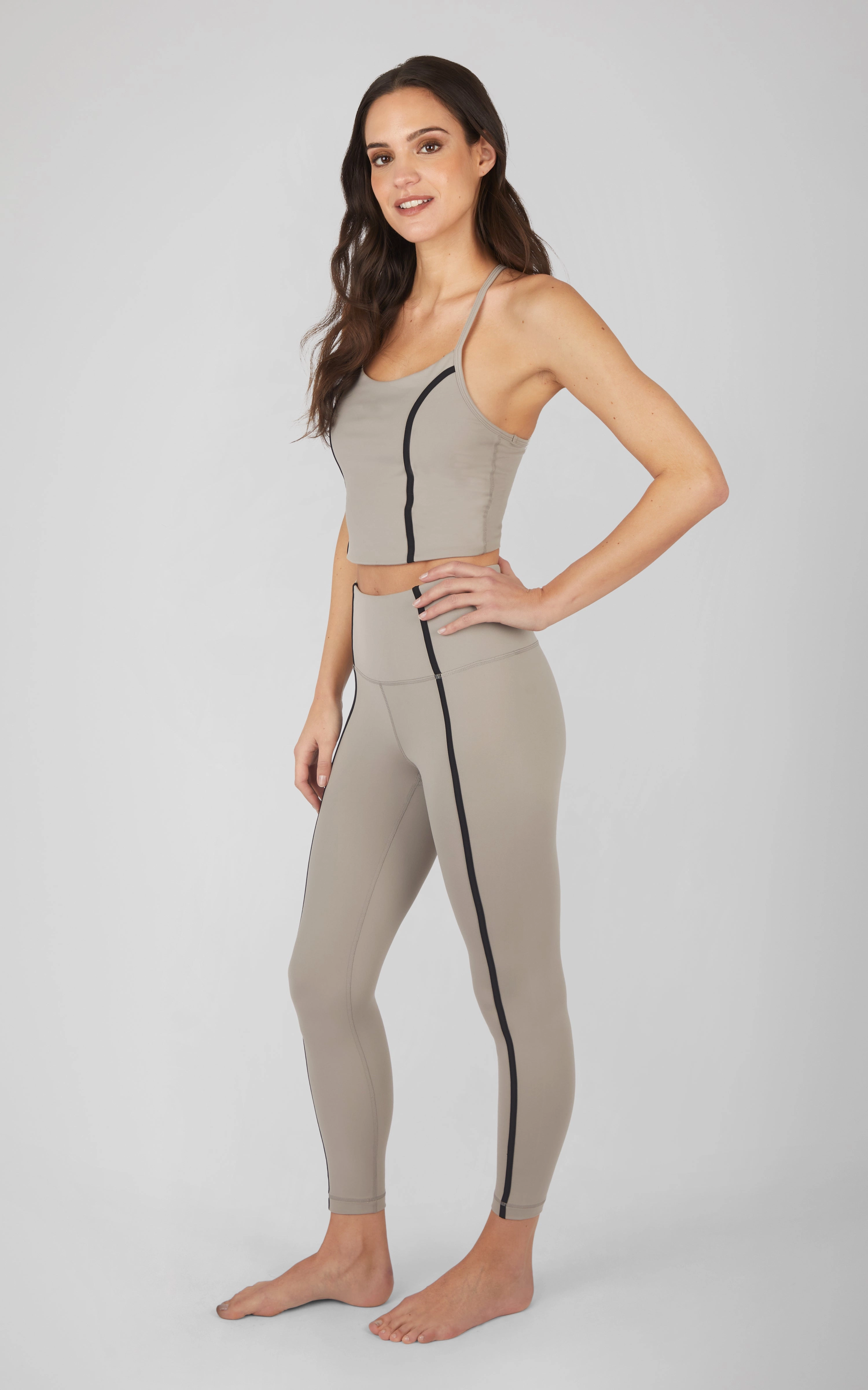 2 PC Lux Bra Tank and Ankle Legging Set