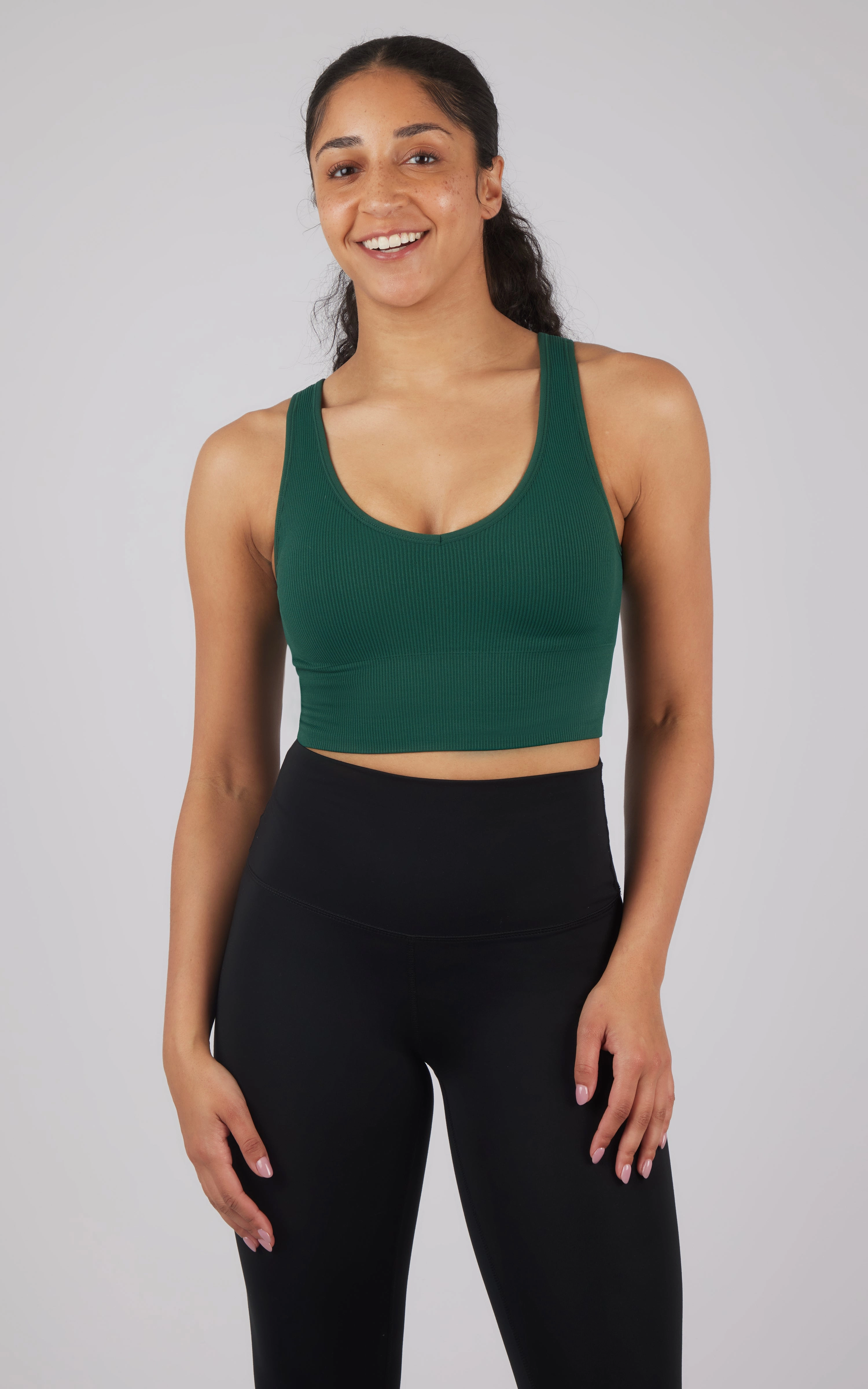 2 PK Ribbed V-Neck Tank