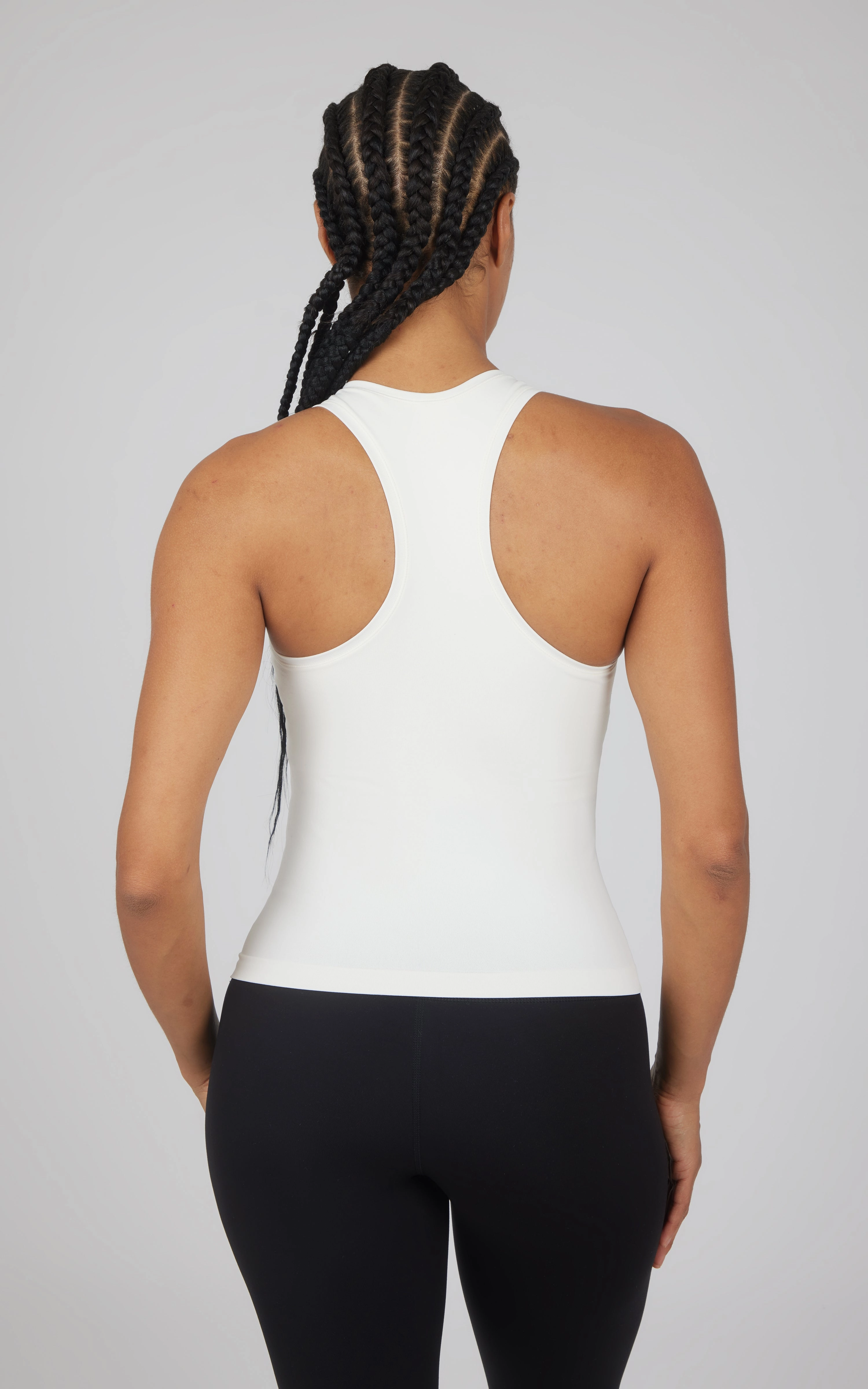 2 PK Seamless Racerback Tank Top with Built in Bra