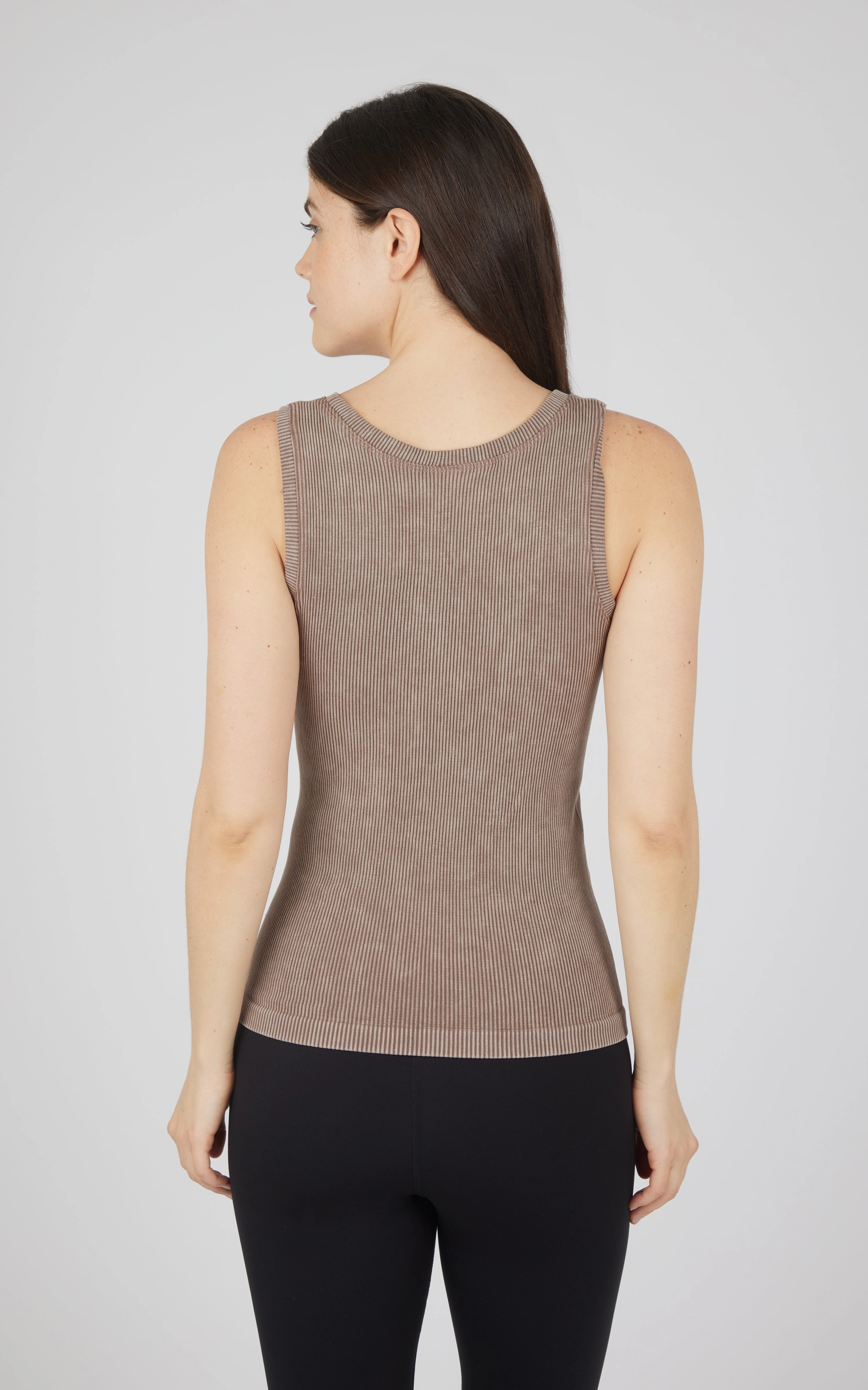 2 PK Stonewash Ribbed Seamless Tank