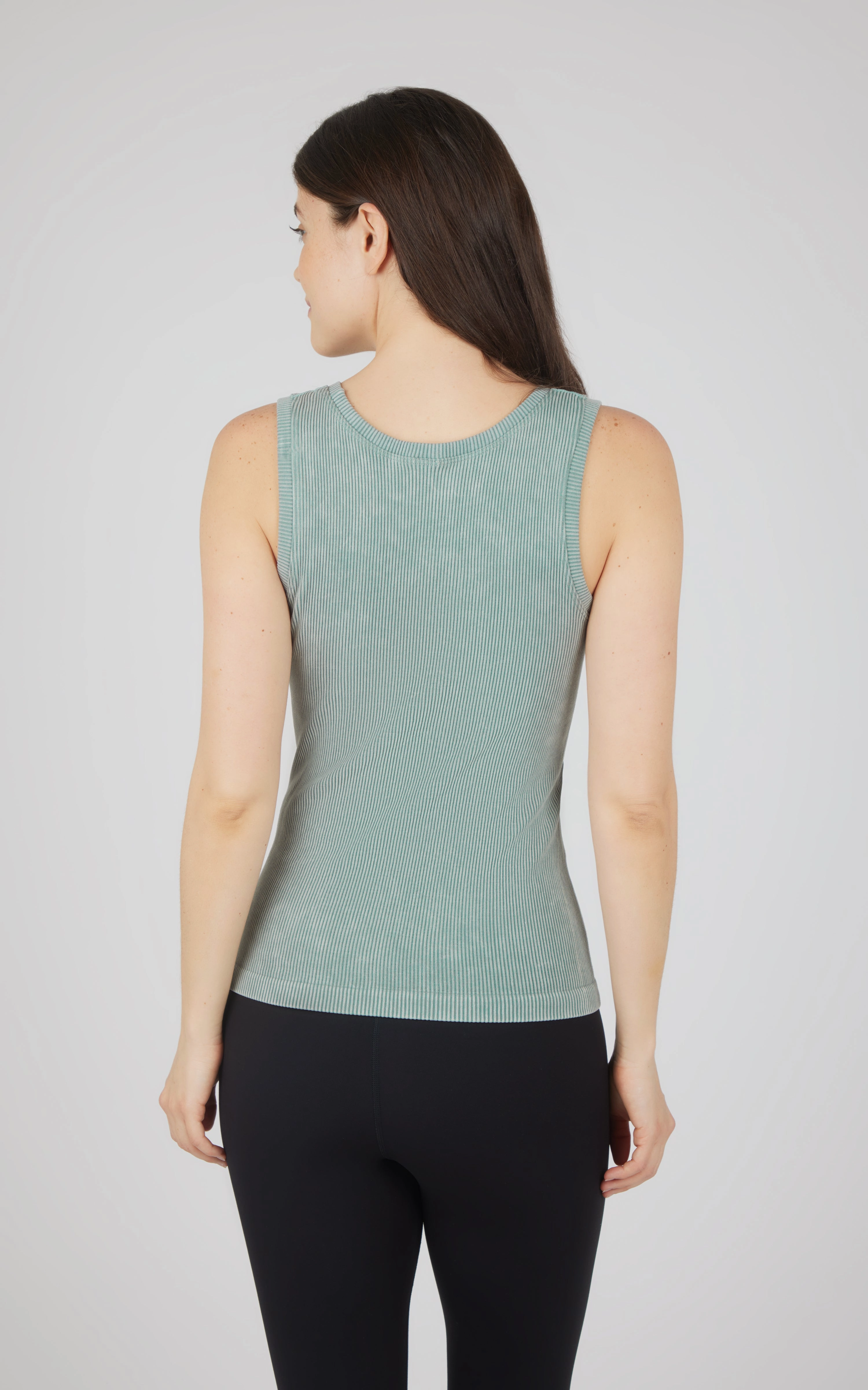 2 PK Stonewash Ribbed Seamless Tank