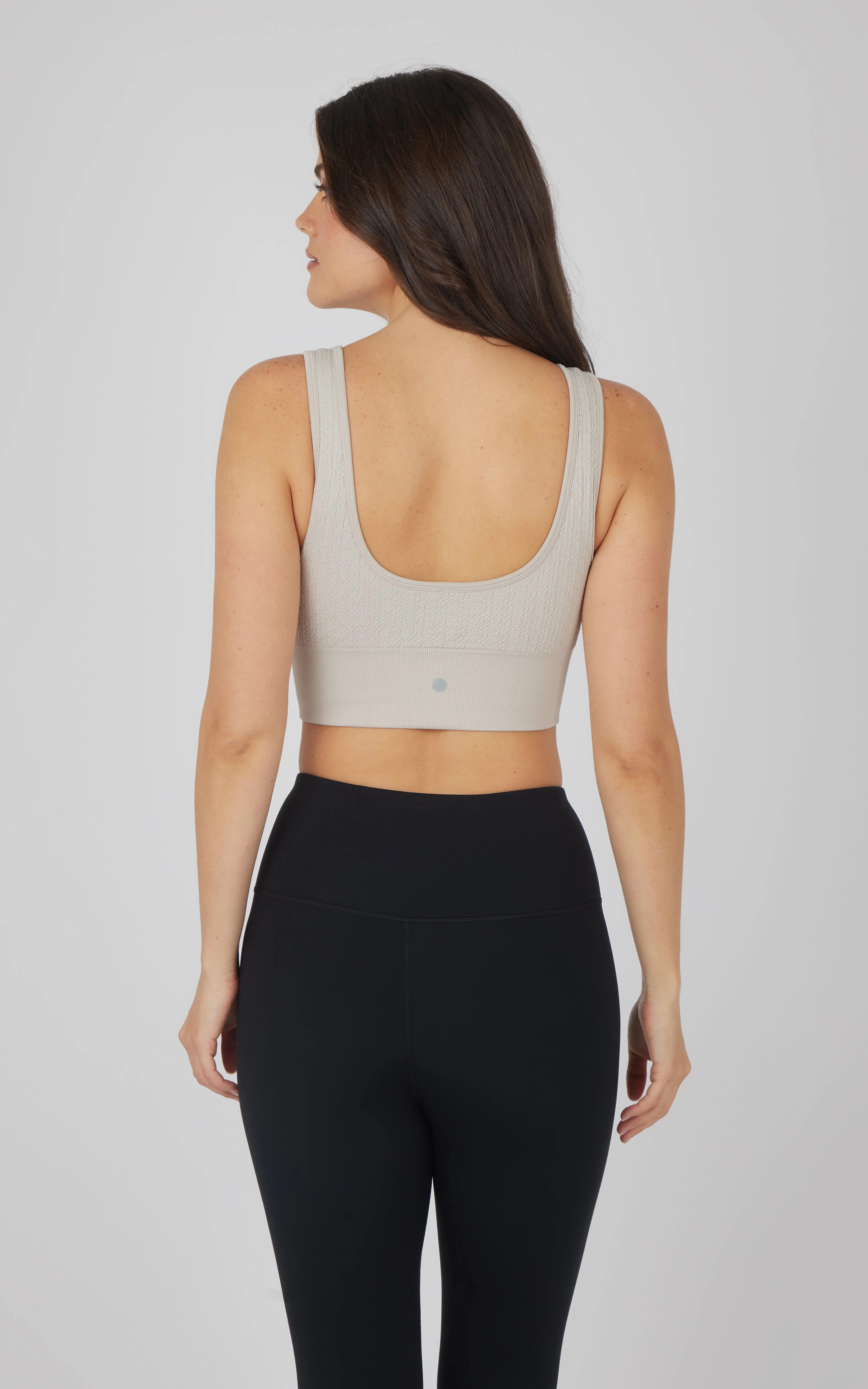 2 PK Textured Seamless Scooped Neck Bra