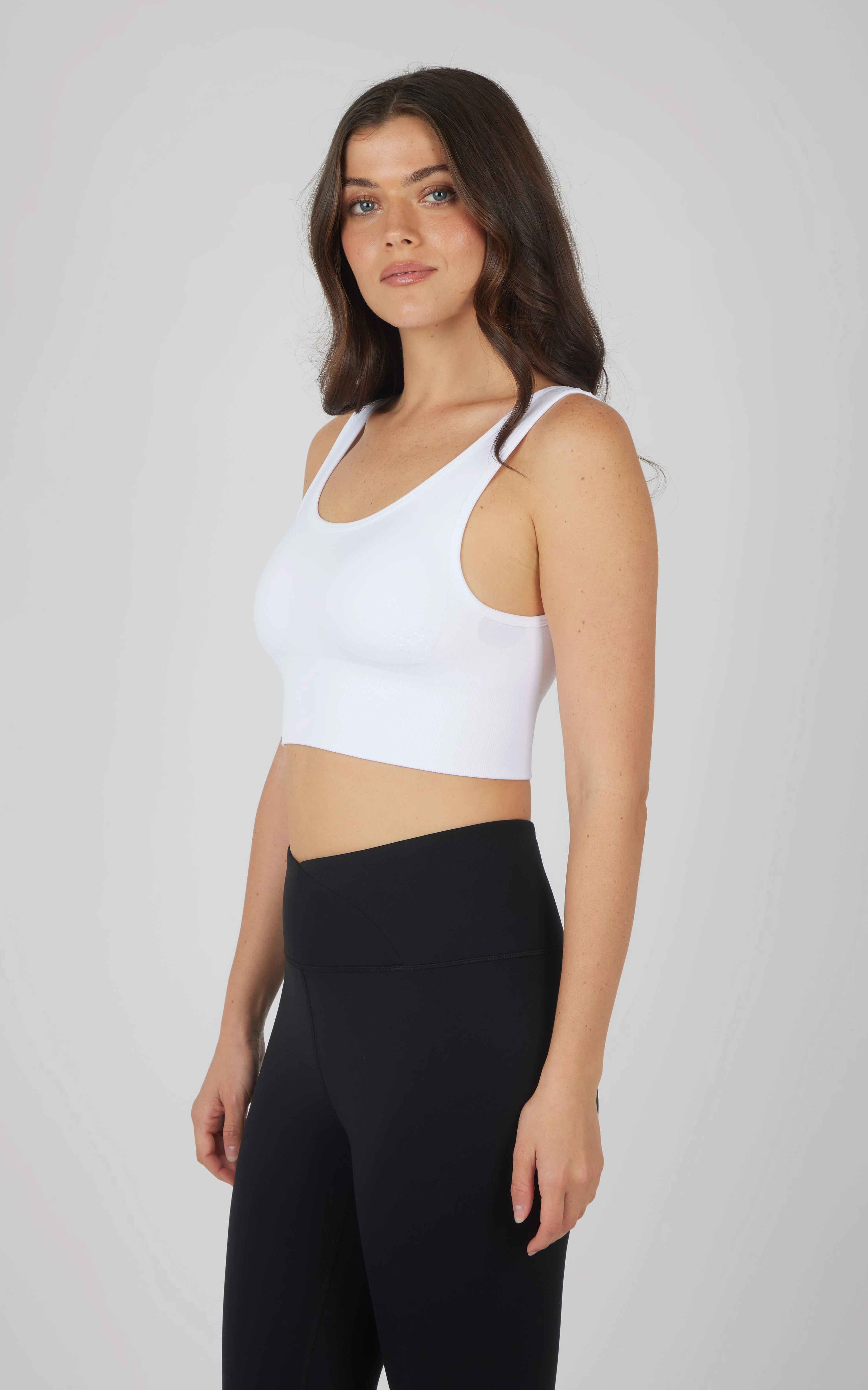 2 PK Textured Seamless Scooped Neck Bra