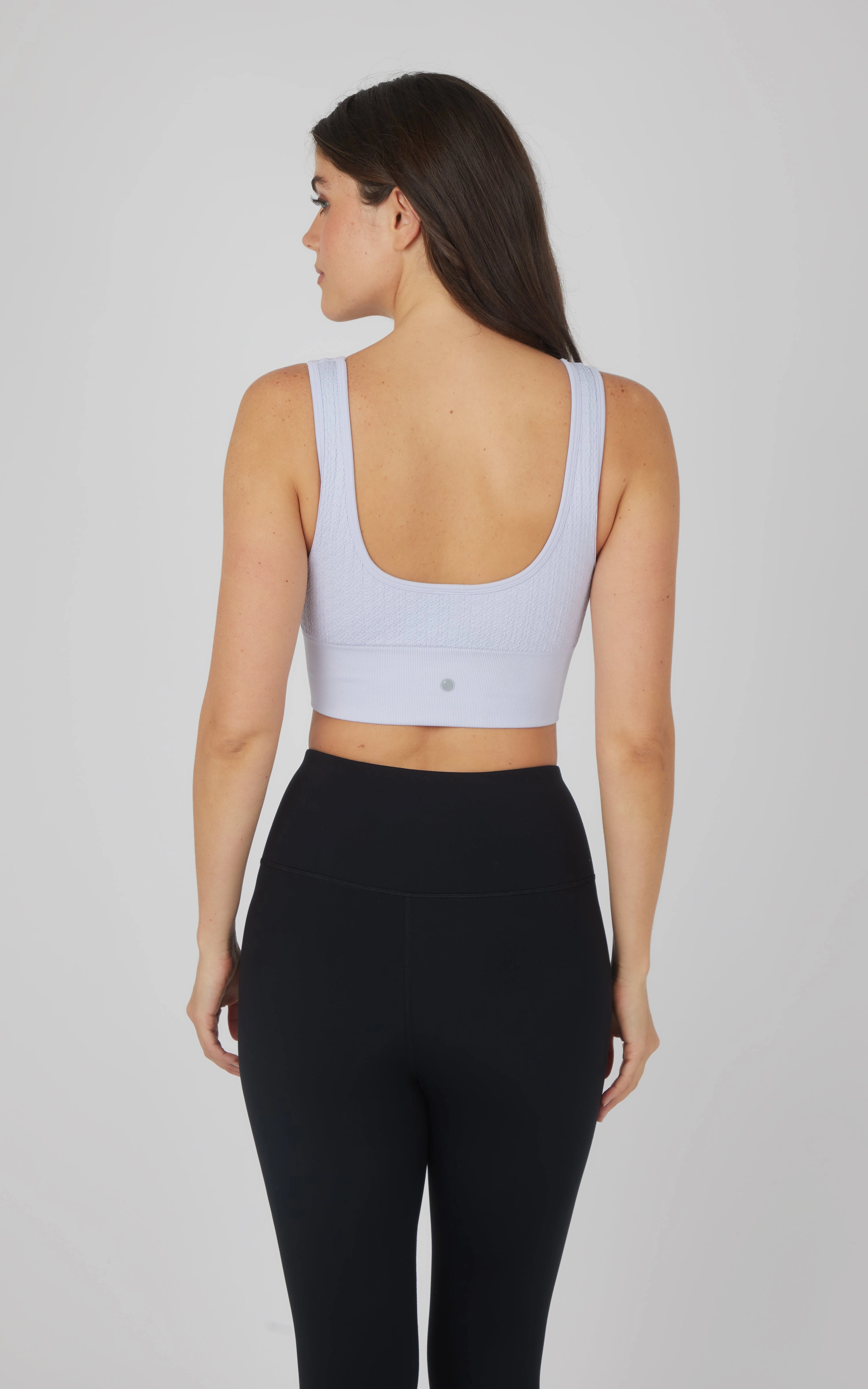 2 PK Textured Seamless Scooped Neck Bra