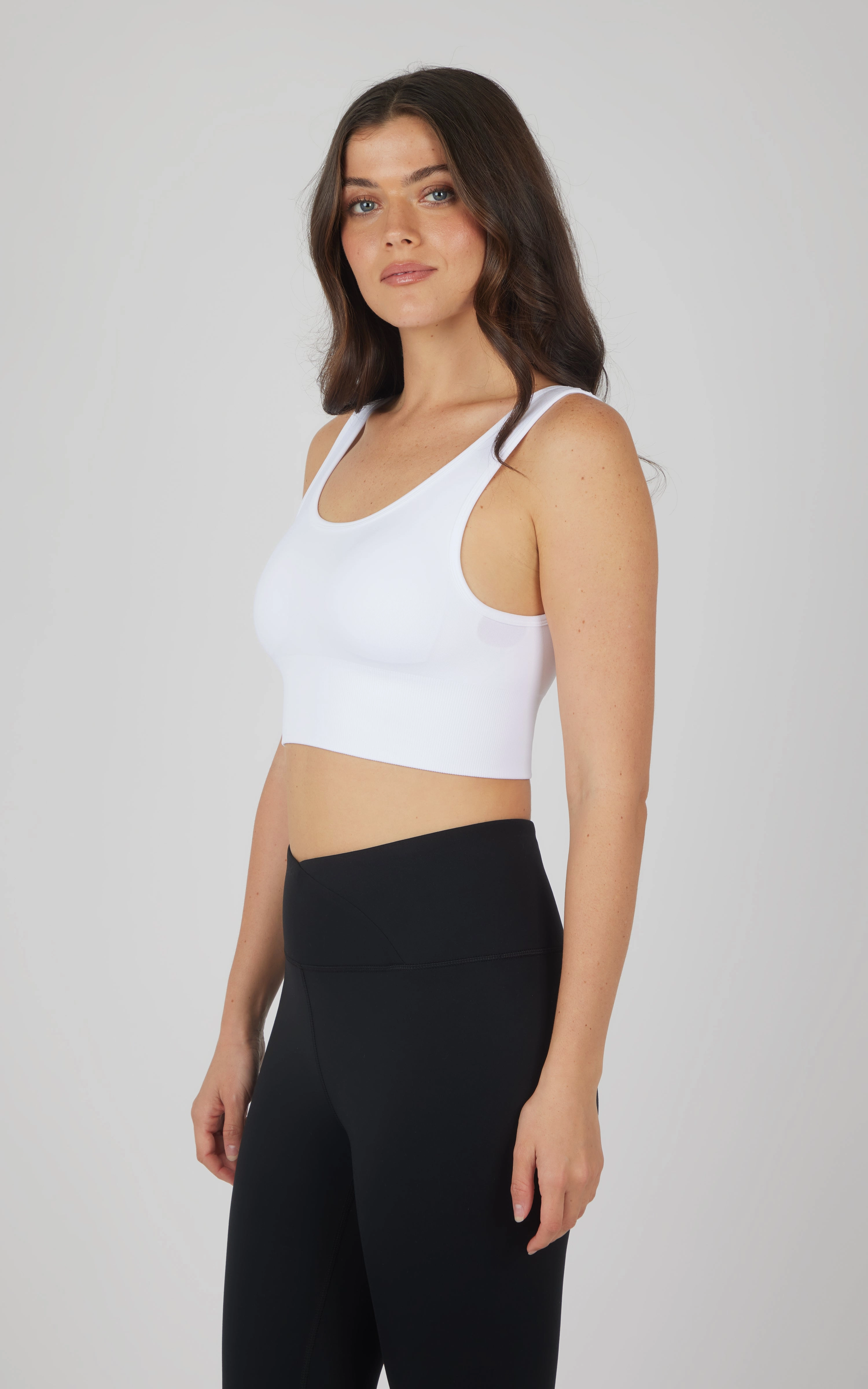 2 PK Textured Seamless Scooped Neck Bra