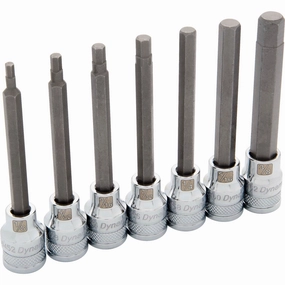 3/8" Drive 7pc SAE Long Hex Socket Set, 1/8" - 3/8"