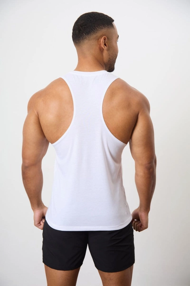 3 Pack Essential Training Tank Top in Black/ Mid Grey/ White