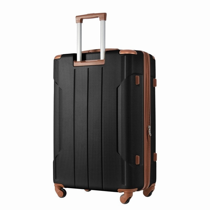 3 Pcs Luggage Sets Spinner Suitcase with TSA Lock Lightweight, Black
