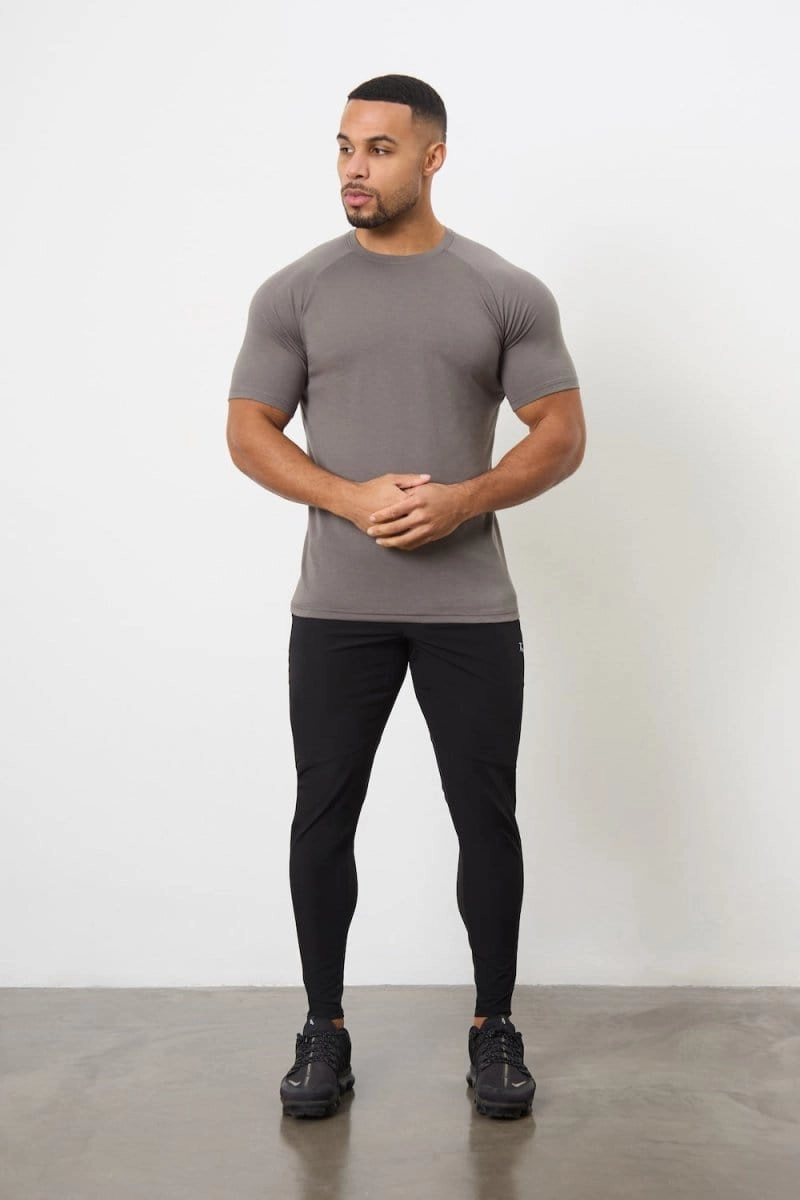 5 Pack Essential Training Top in Black/ Charcoal/ White/ Navy/ Slate Blue