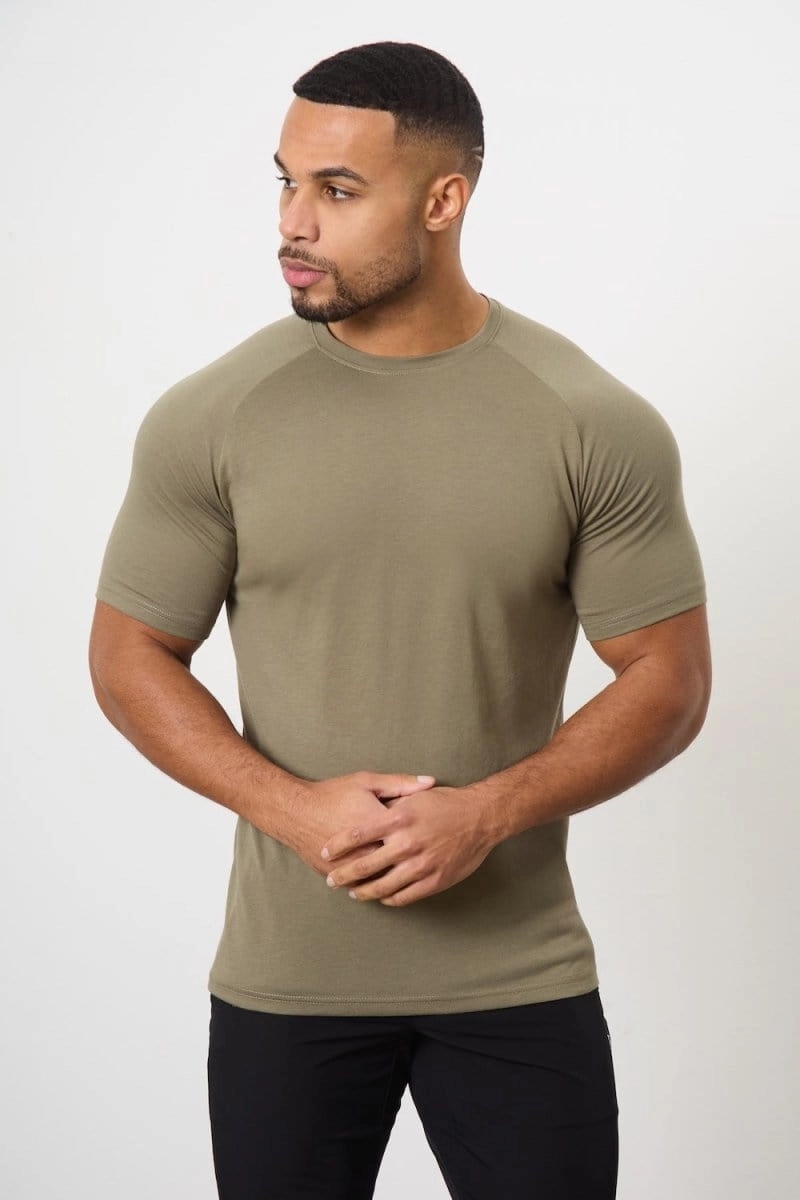 7 Pack Essential Training Top in Black/ Charcoal/ Sand/ Navy/ Slate Blue/ Khaki/ White