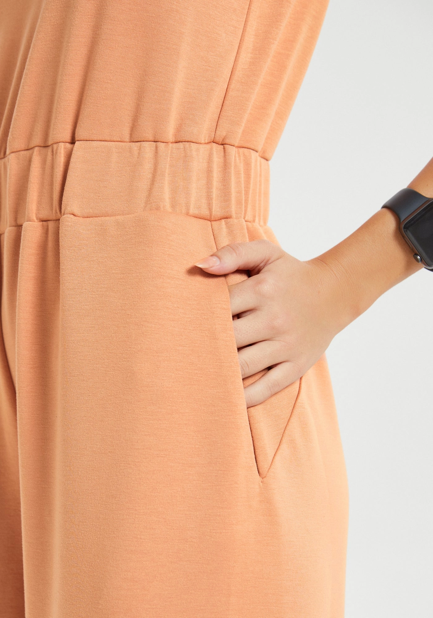 AirFlex Sleeveless Jumpsuit (Rust)