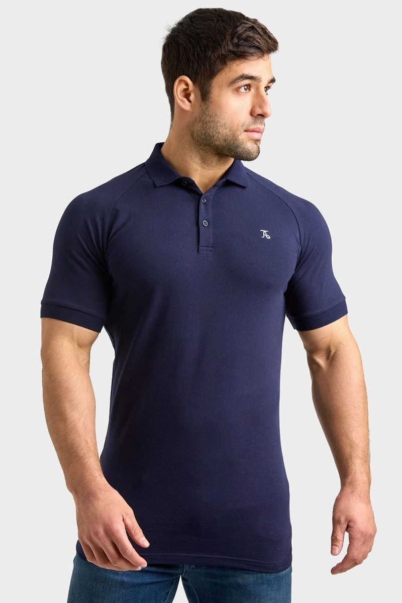 Athletic Fit Polo Shirt in True Navy