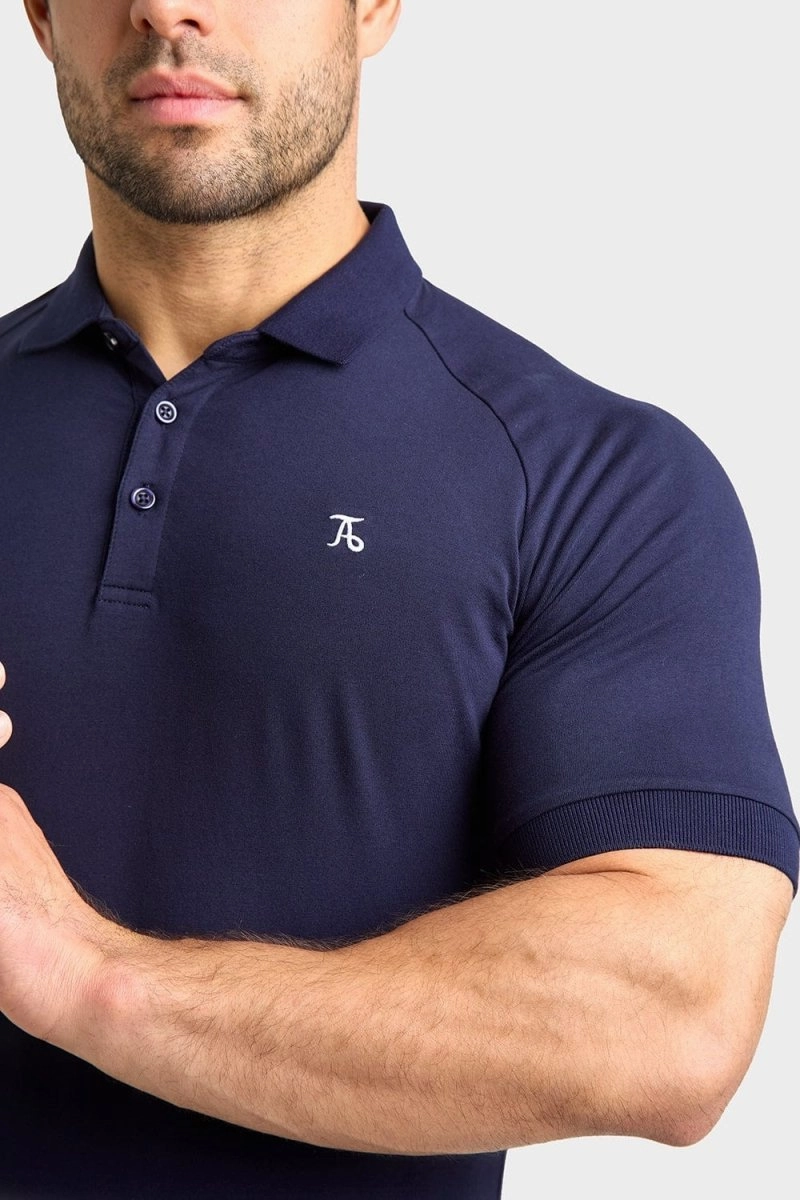 Athletic Fit Polo Shirt in True Navy