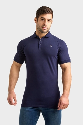Athletic Fit Polo Shirt in True Navy