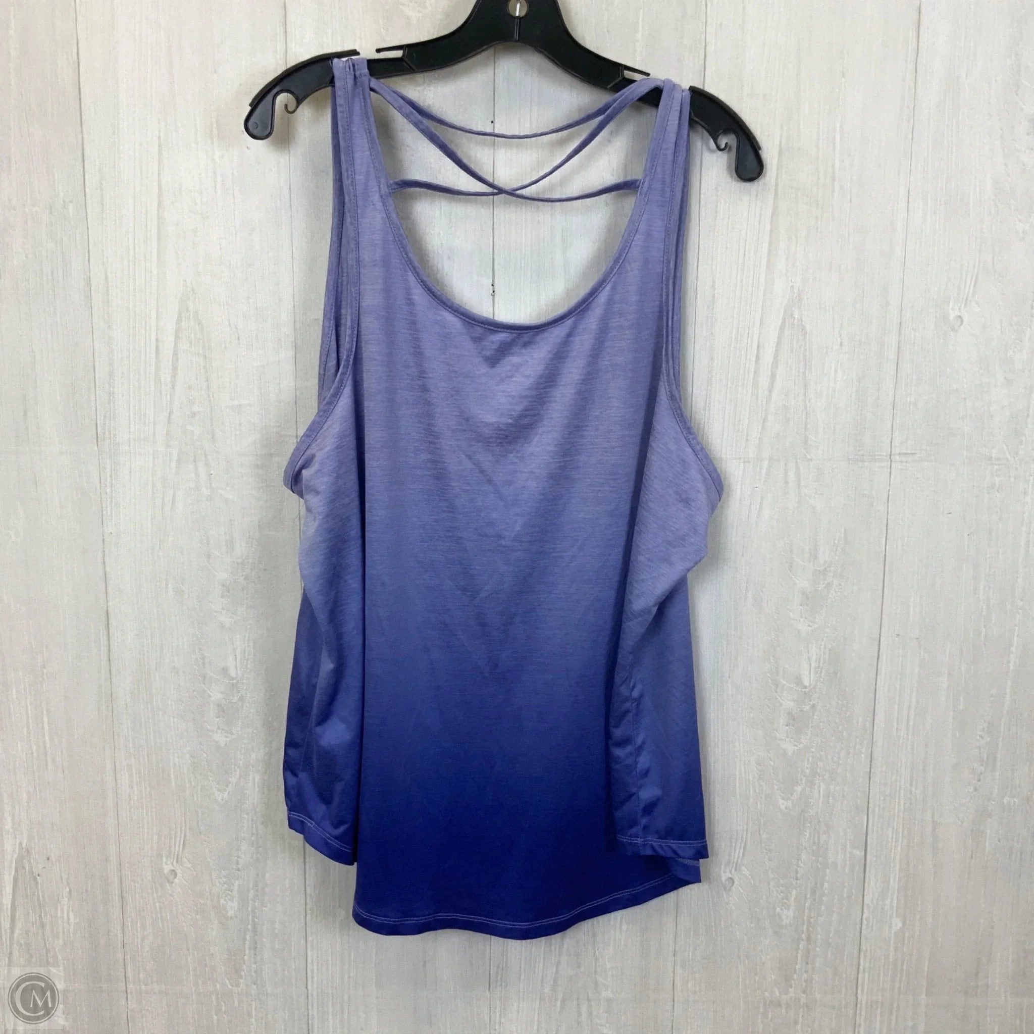 Athletic Tank Top By Daisy Fuentes In Purple, Size: 2x