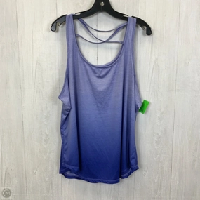 Athletic Tank Top By Daisy Fuentes In Purple, Size: 2x