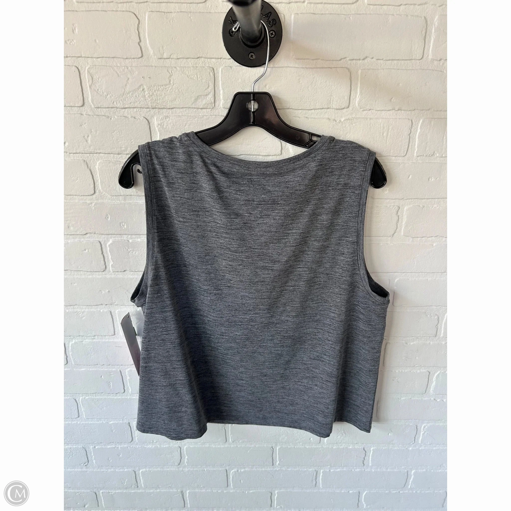 Athletic Tank Top By Gapfit In Grey, Size: L