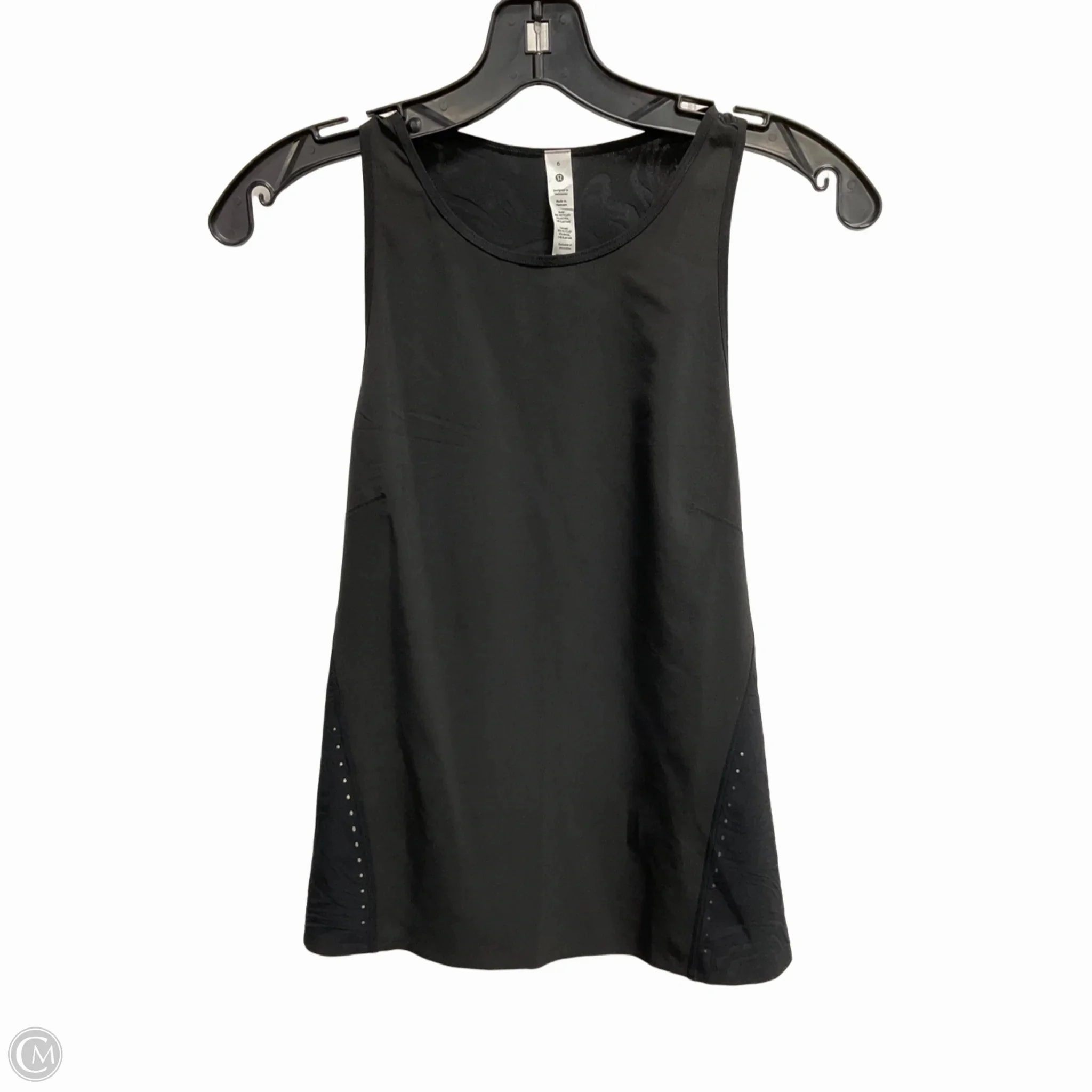 Athletic Tank Top By Lululemon In Black, Size: S