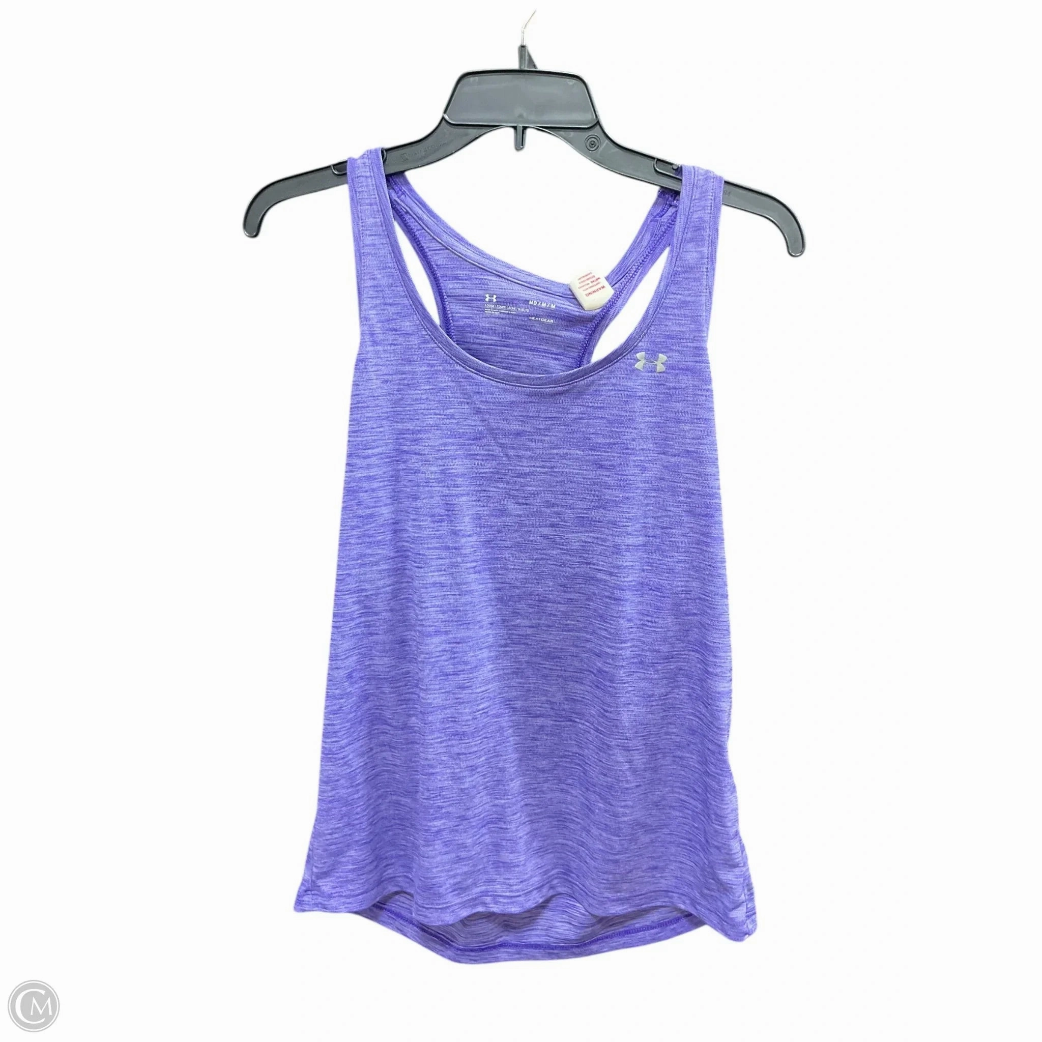 Athletic Tank Top By Under Armour In Purple, Size: M
