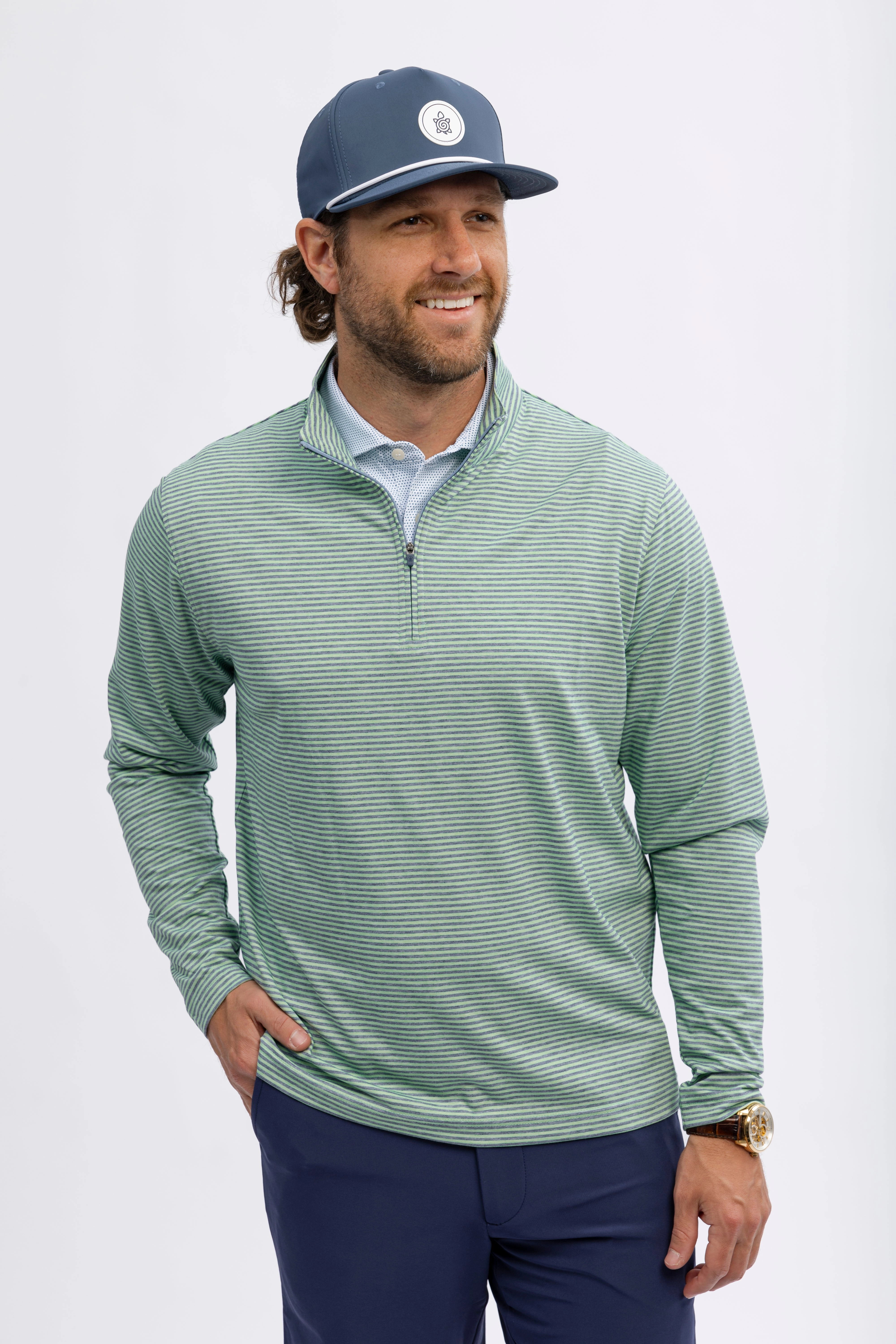Avery Stripe Quarter-Zip