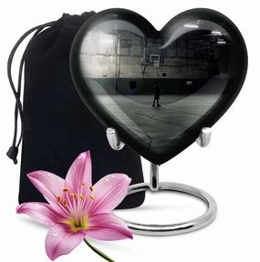 Basketball Tribute: Male Cremation Memorial Urn