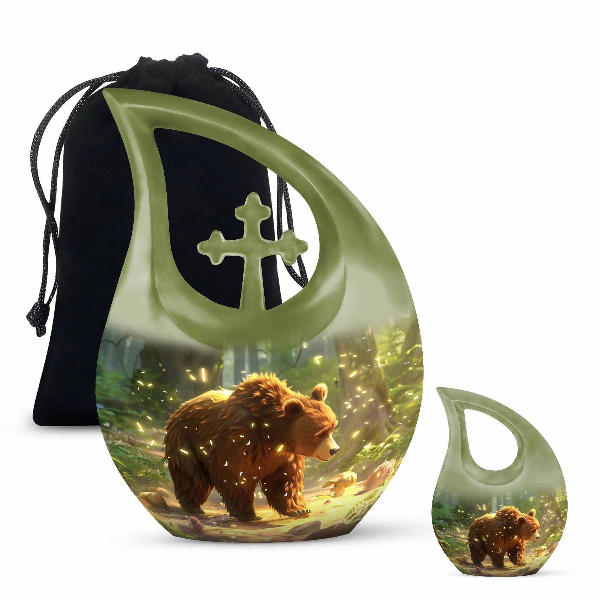 Bear Memorial Cremation Urn -Cremation Urn For Human Ashes