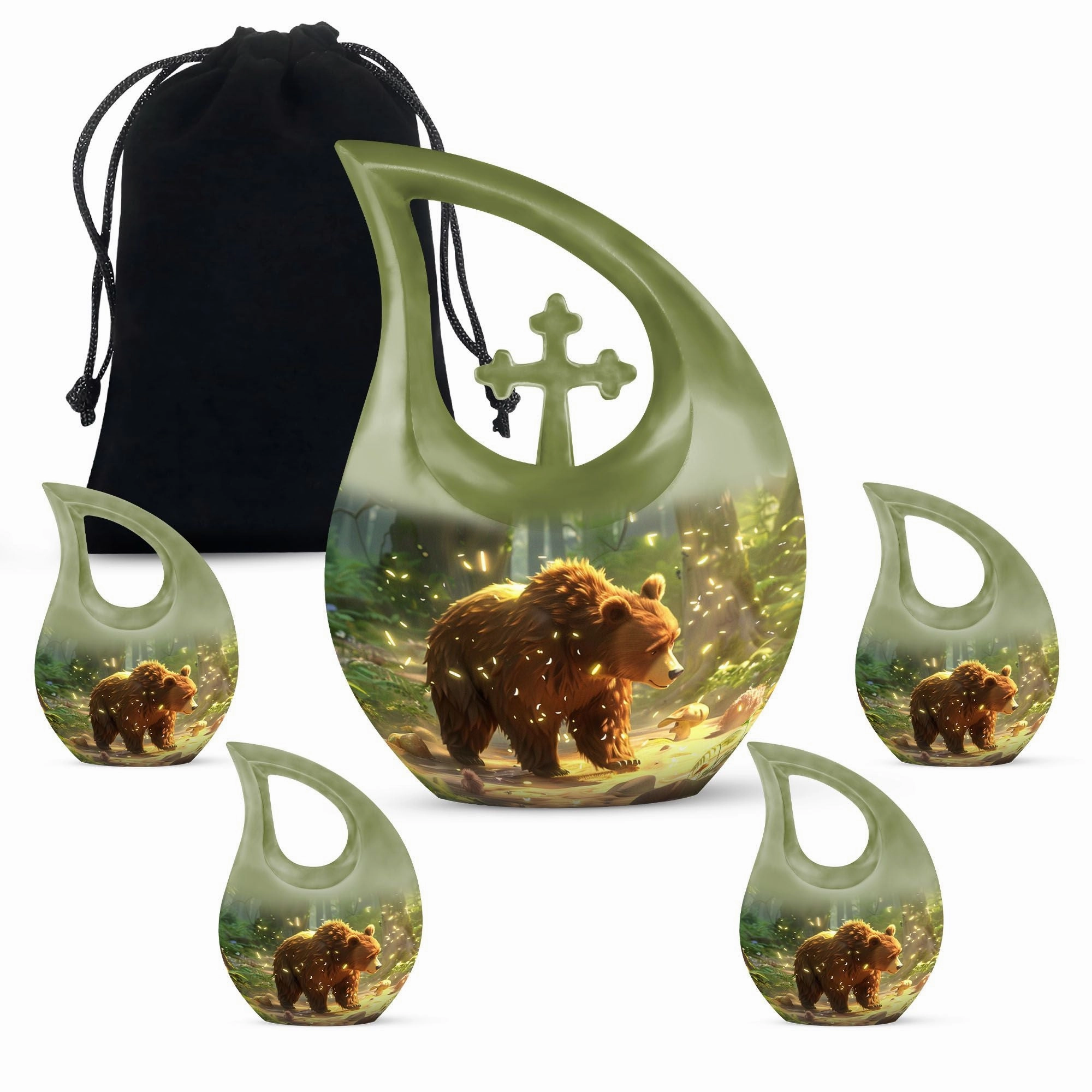 Bear Memorial Cremation Urn -Cremation Urn For Human Ashes
