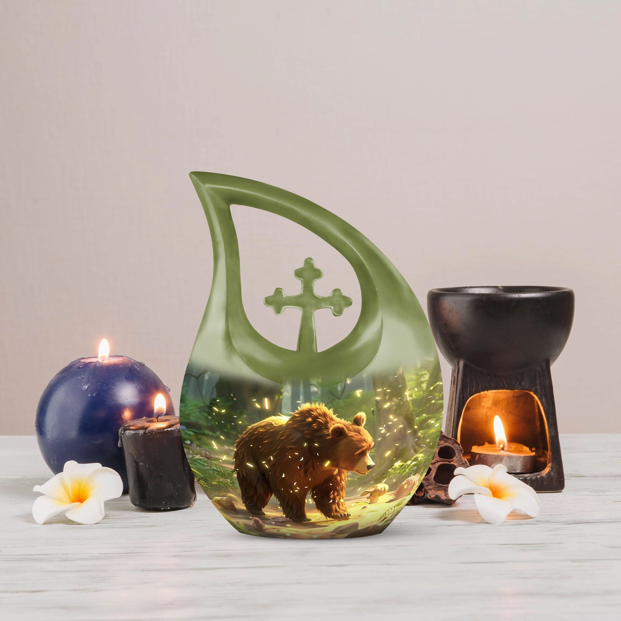 Bear Memorial Cremation Urn -Cremation Urn For Human Ashes