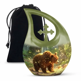 Bear Memorial Cremation Urn -Cremation Urn For Human Ashes