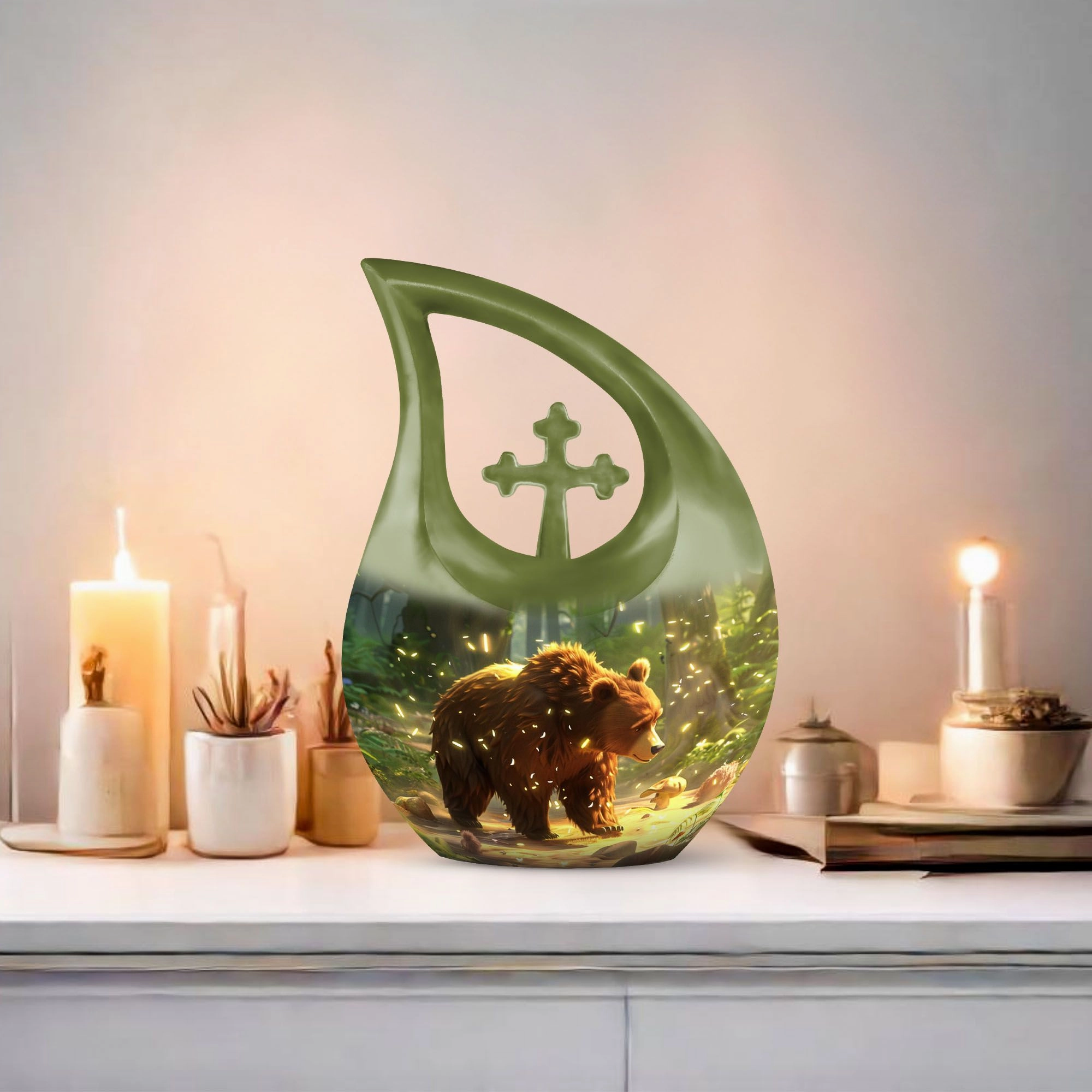 Bear Memorial Cremation Urn -Cremation Urn For Human Ashes