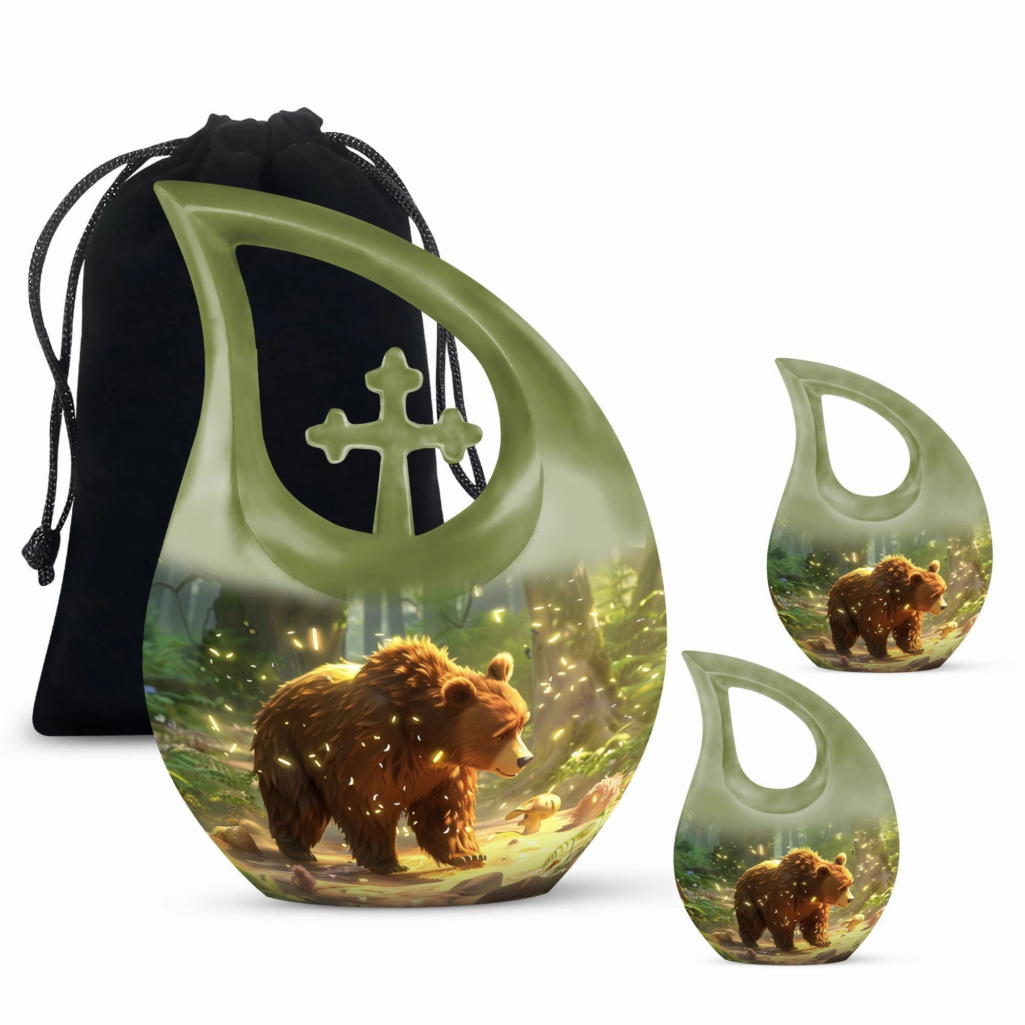 Bear Memorial Cremation Urn -Cremation Urn For Human Ashes