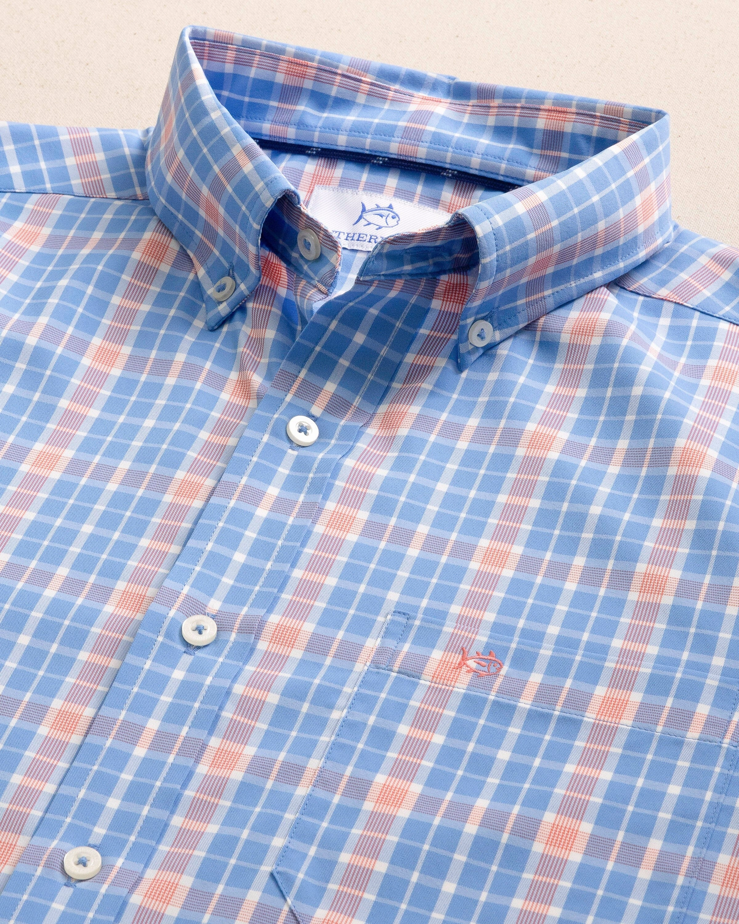 Beckenham Plaid Intercoastal Long Sleeve Sport Shirt