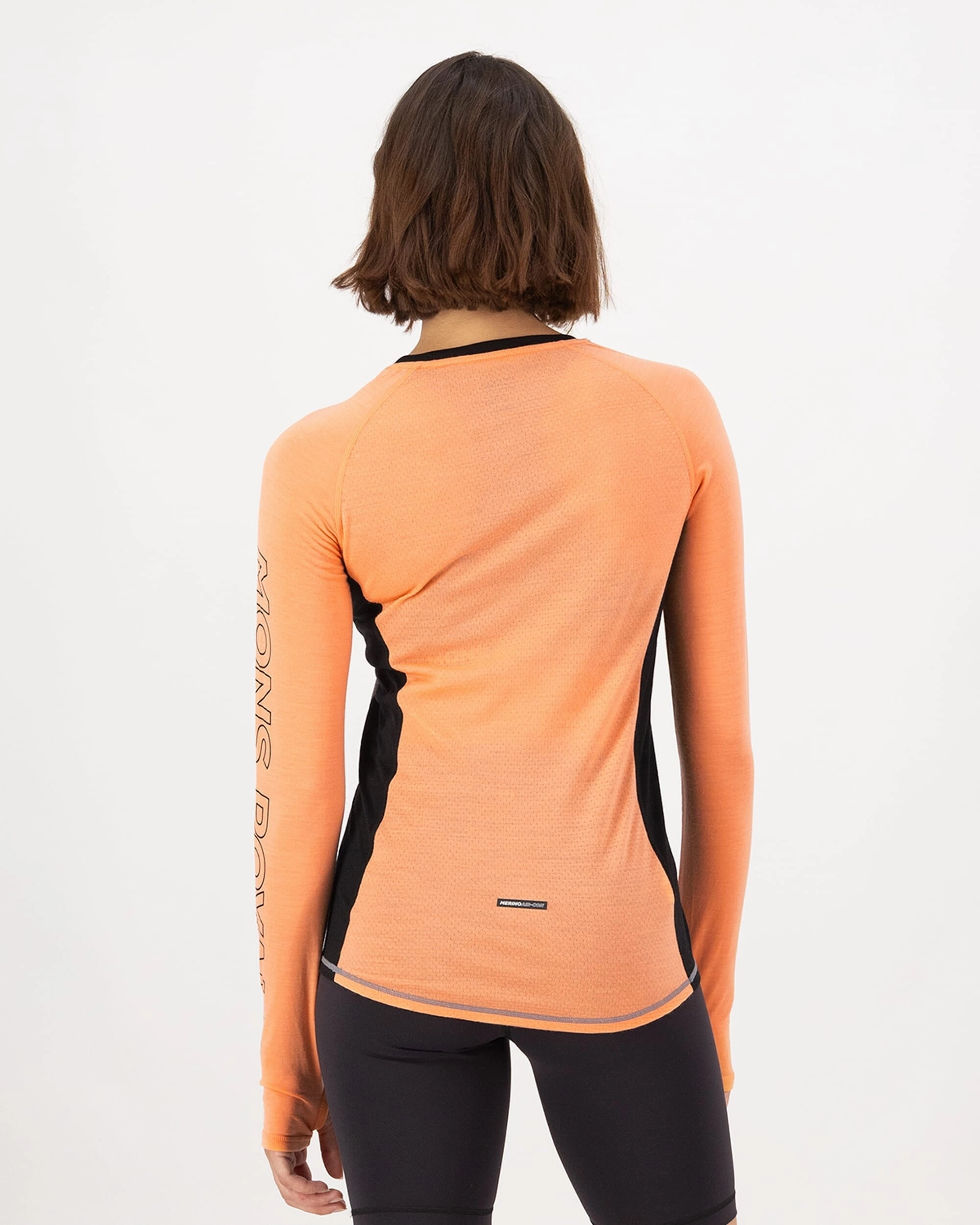 Bella Merino Long Sleeve - Grey Heather / Punch