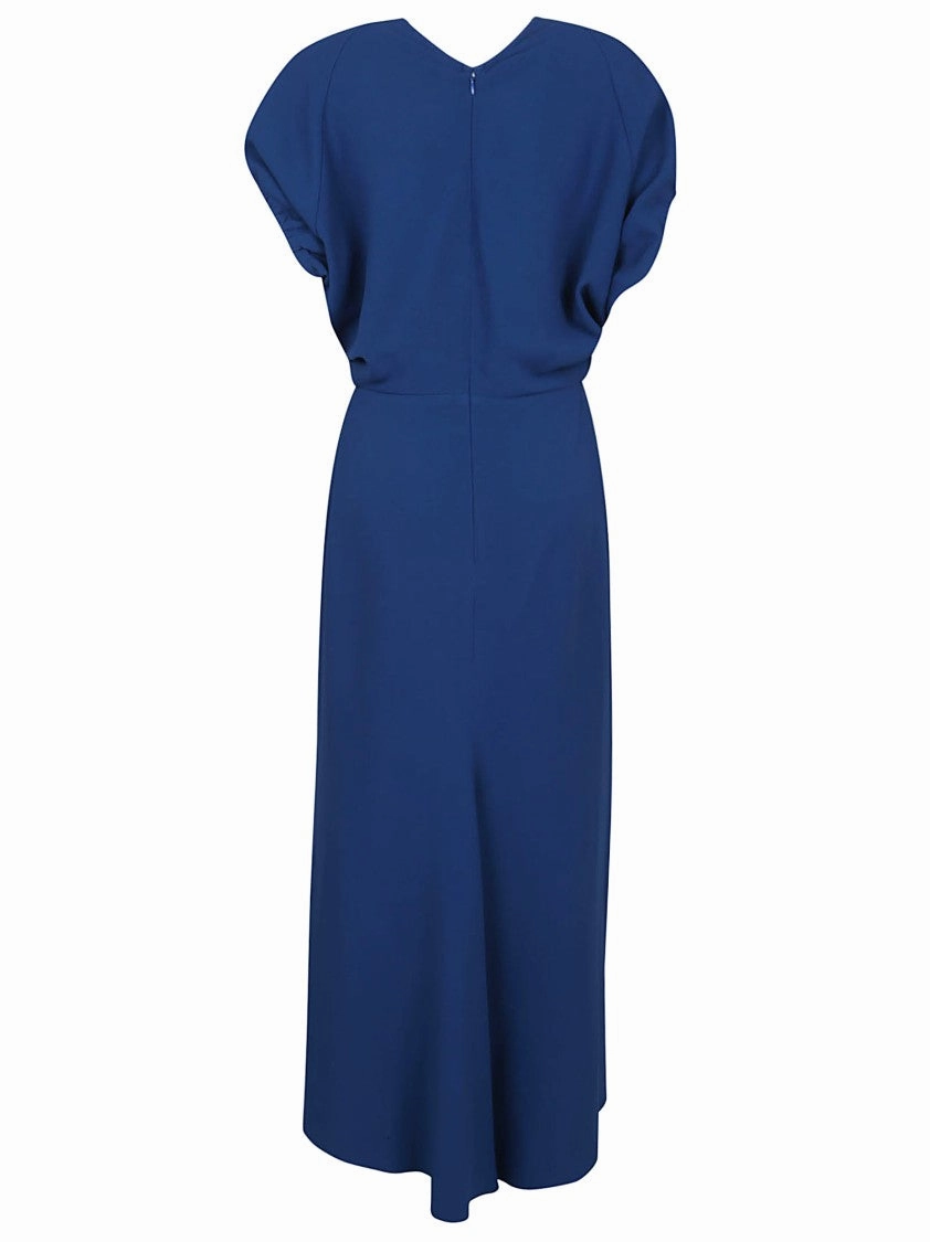 Blouson Detail Midi Dress