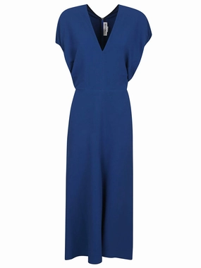 Blouson Detail Midi Dress