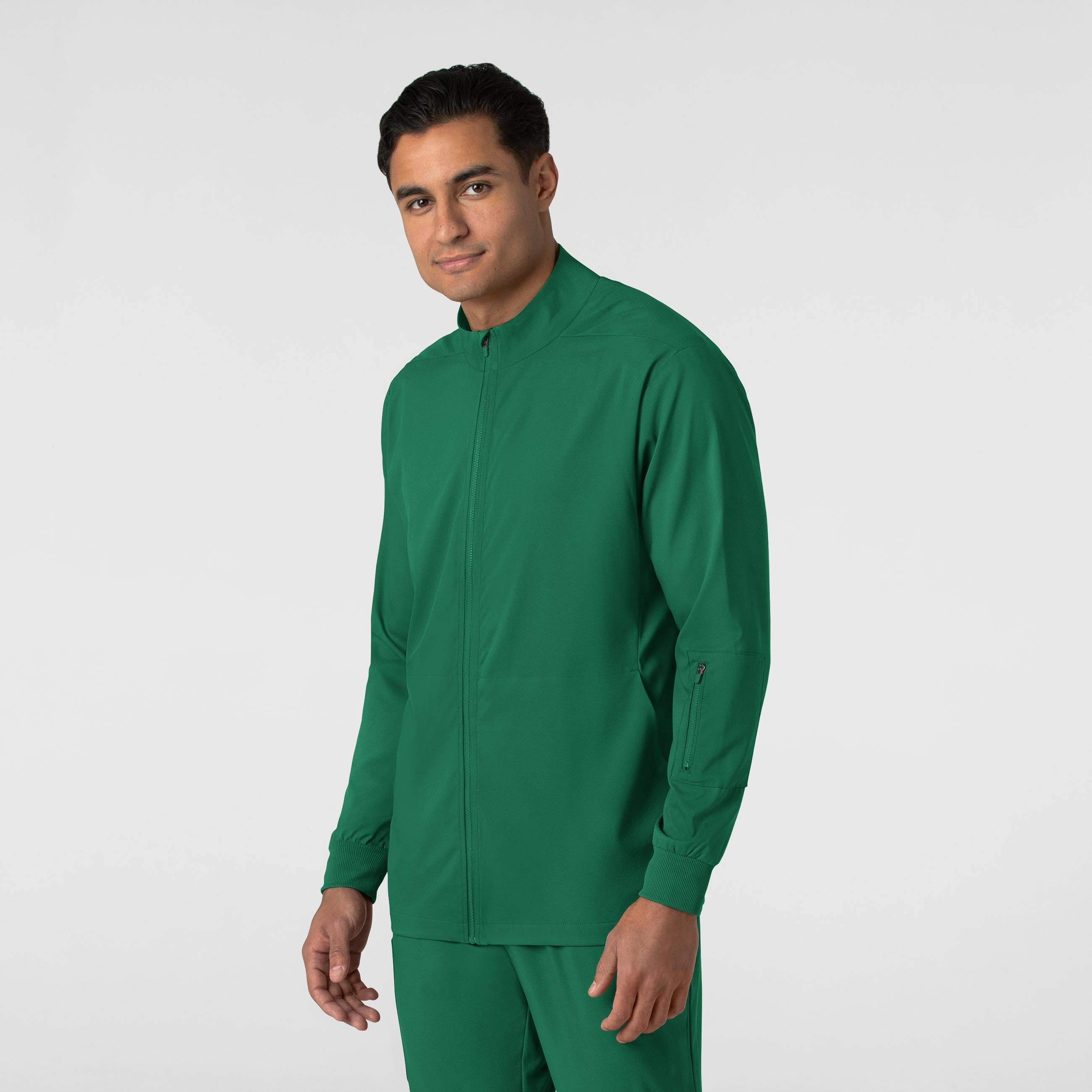 Boundless Men's Warm Up Scrub Jacket - Hunter