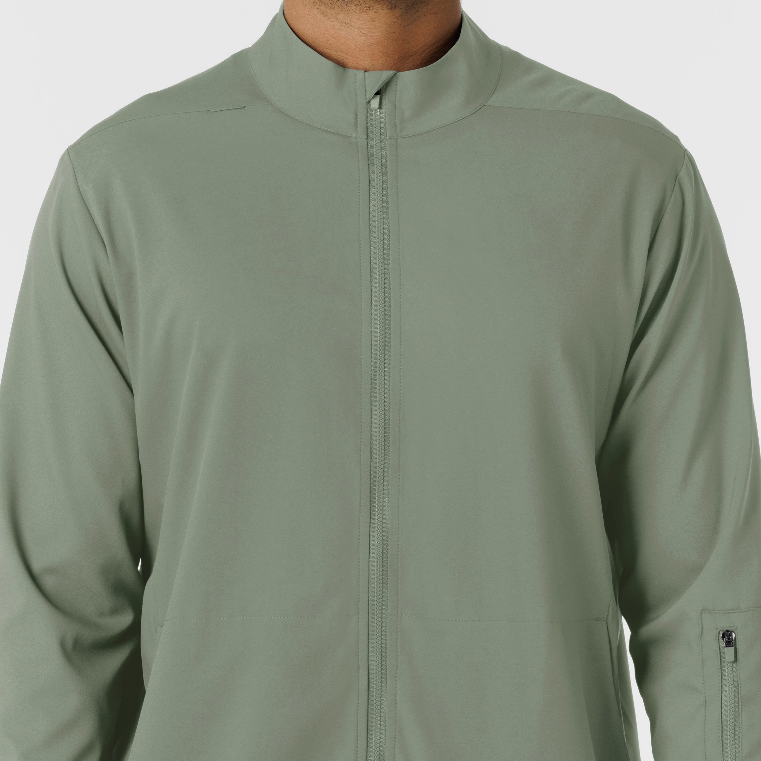 Boundless Men's Warm Up Scrub Jacket - Sage