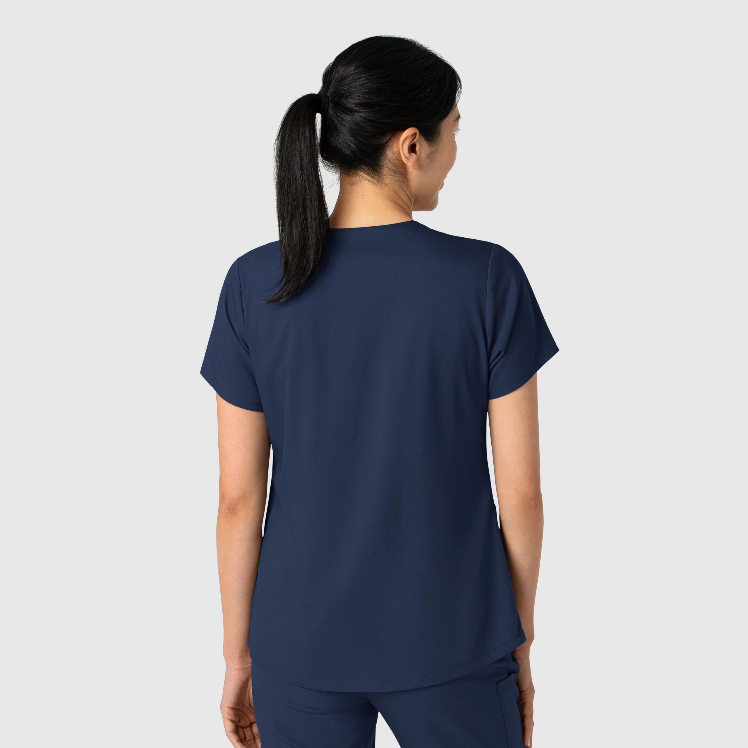 Boundless Women's 2-Pocket V-Neck Scrub Top - Navy