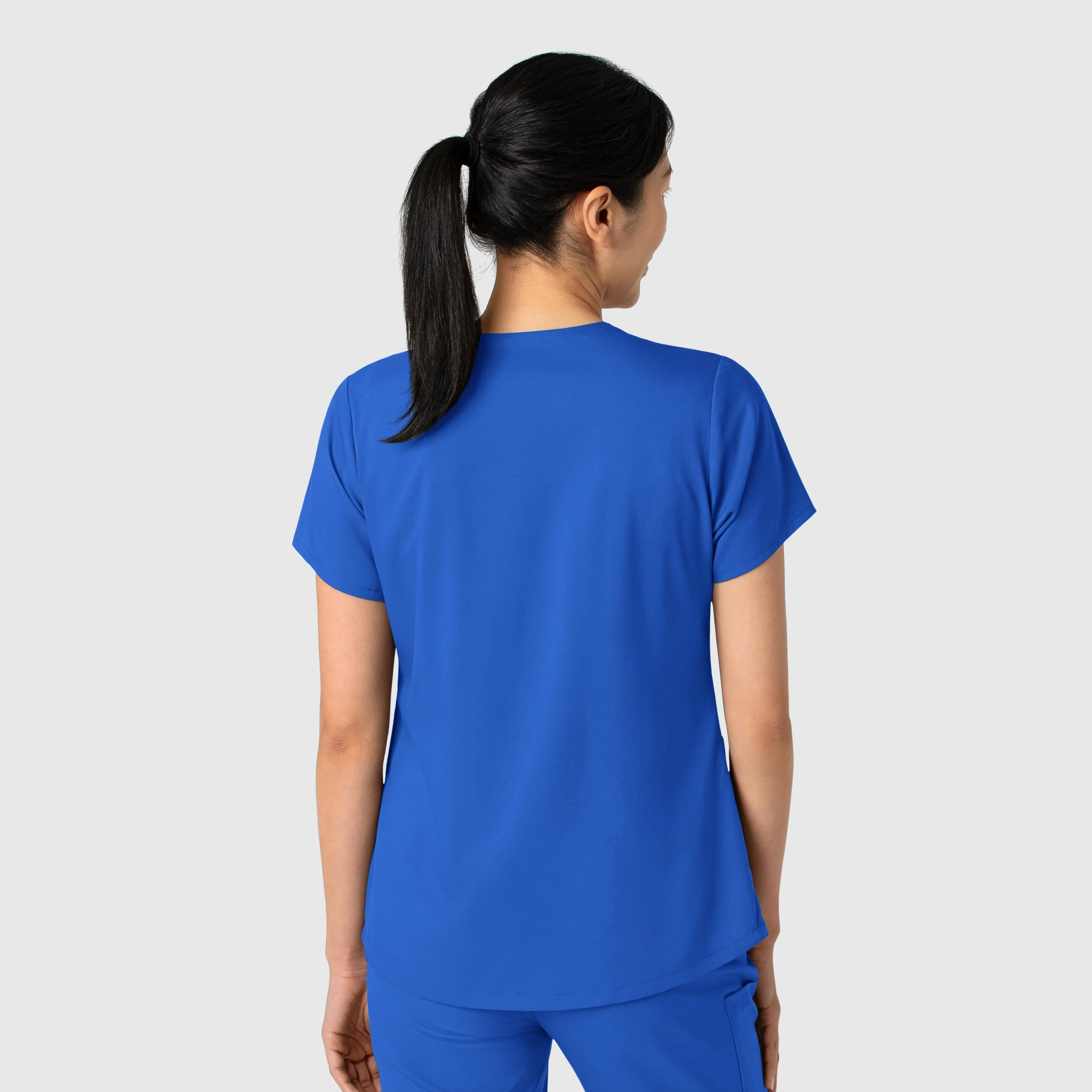 Boundless Women's 2-Pocket V-Neck Scrub Top - Royal