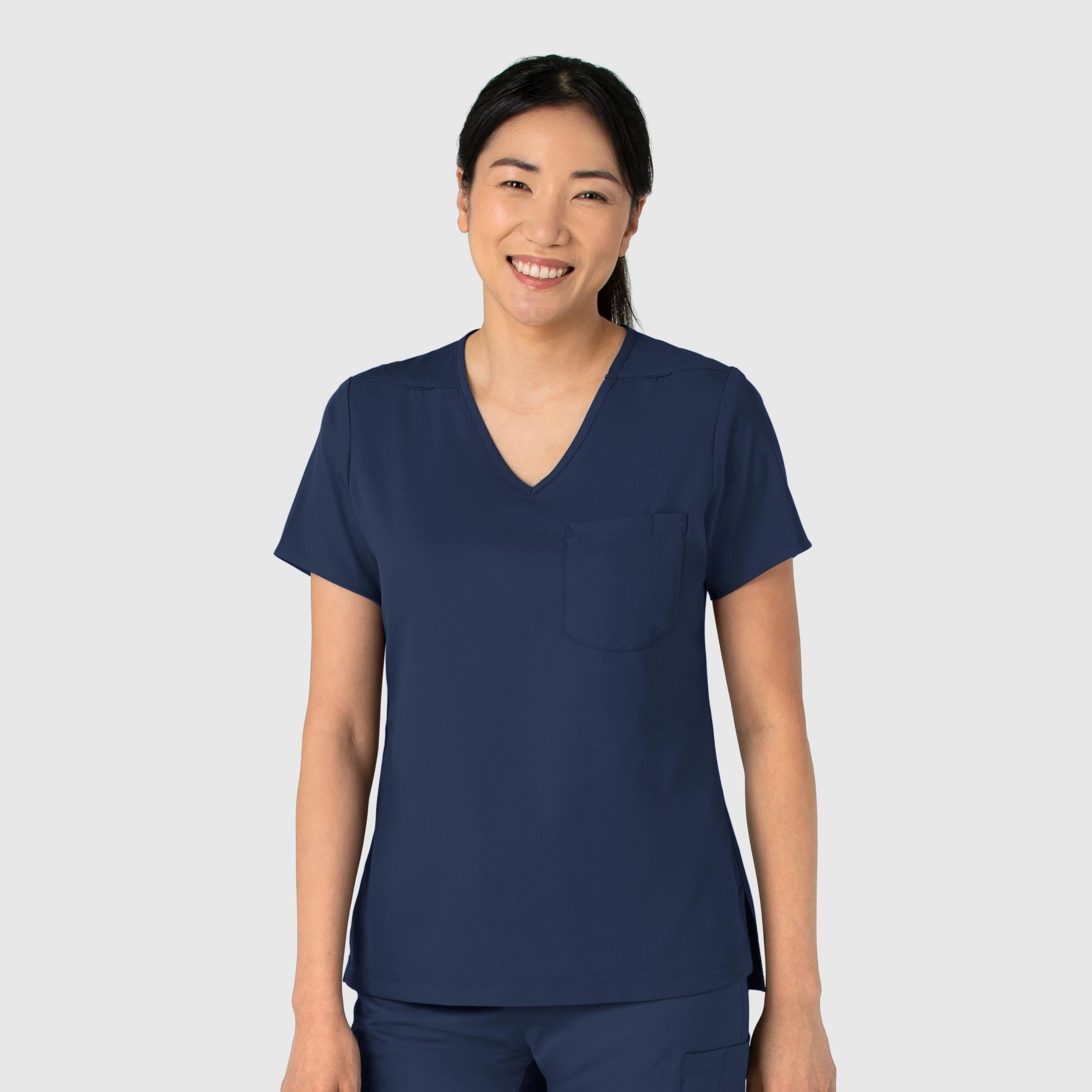 Boundless Women's Tuck-In Scrub Top - Navy