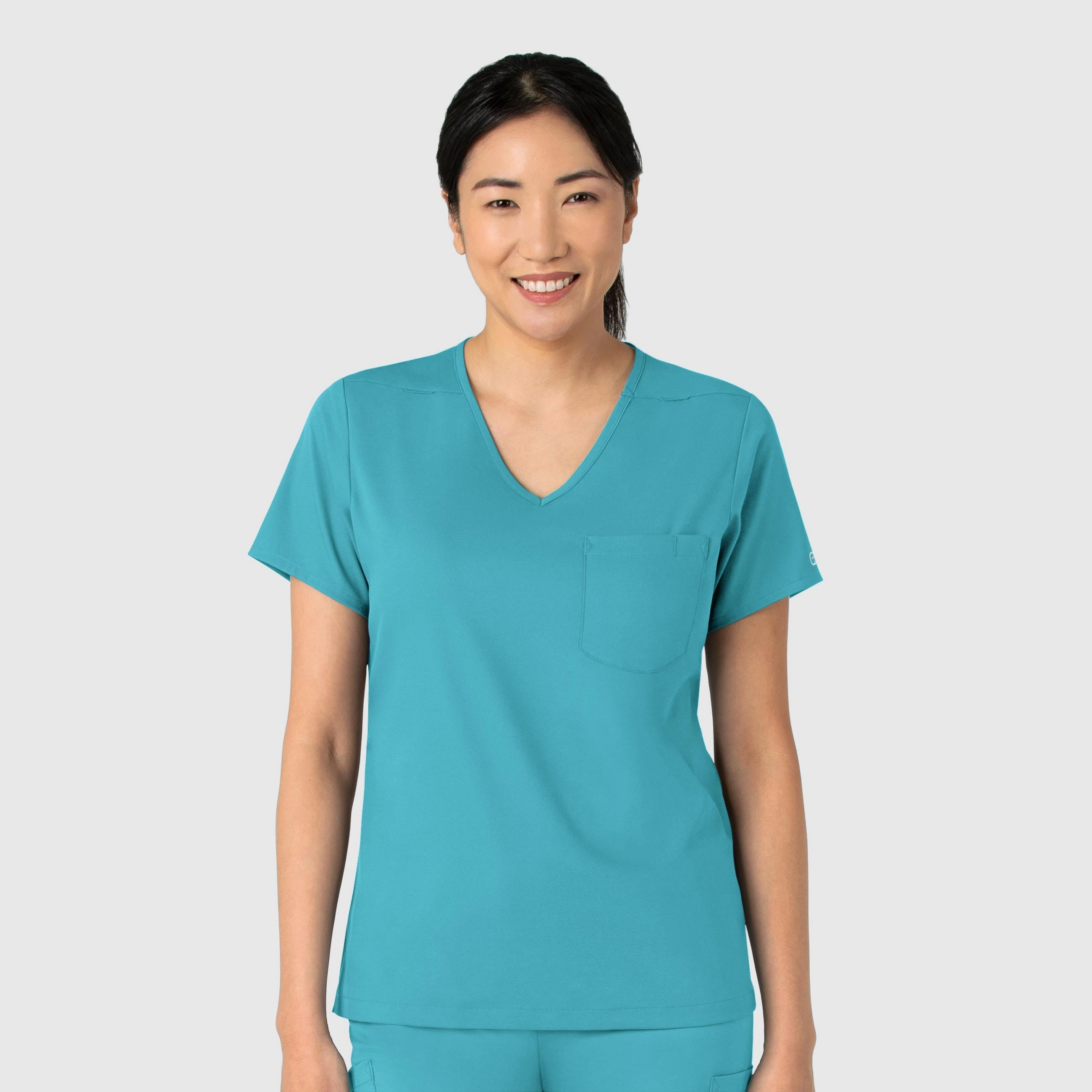 Boundless Women's Tuck-In Scrub Top - Teal