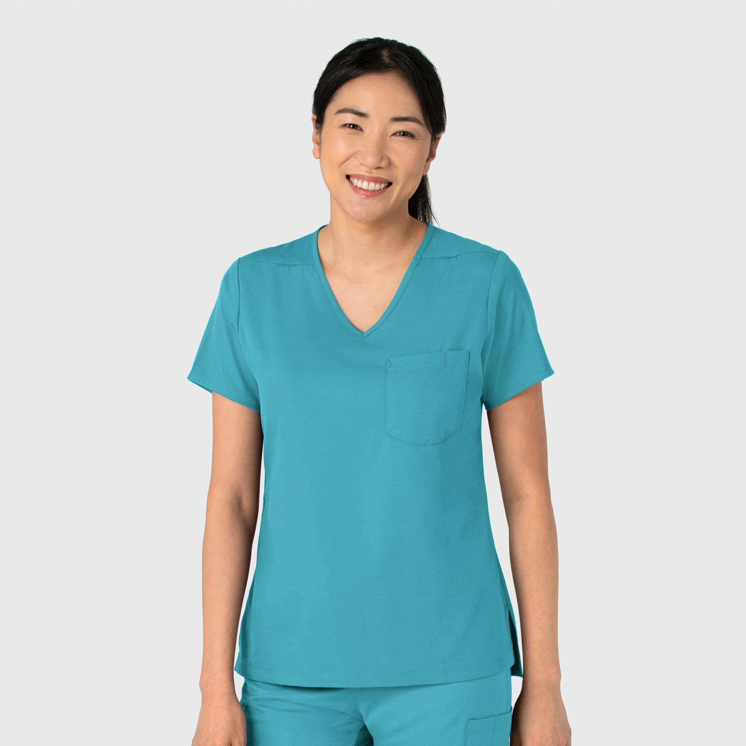 Boundless Women's Tuck-In Scrub Top - Teal