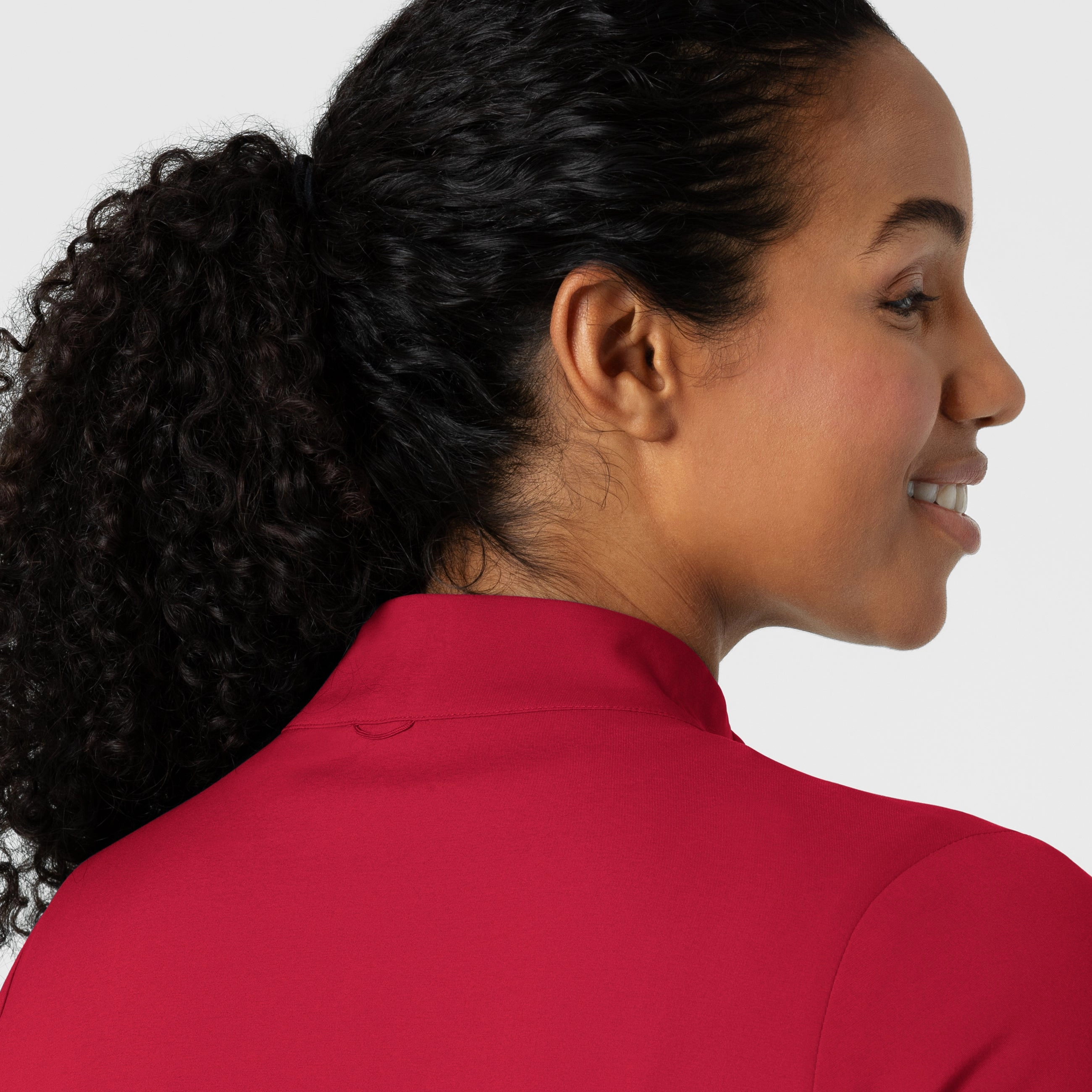 Boundless Women's Warm Up Scrub Jacket - Red