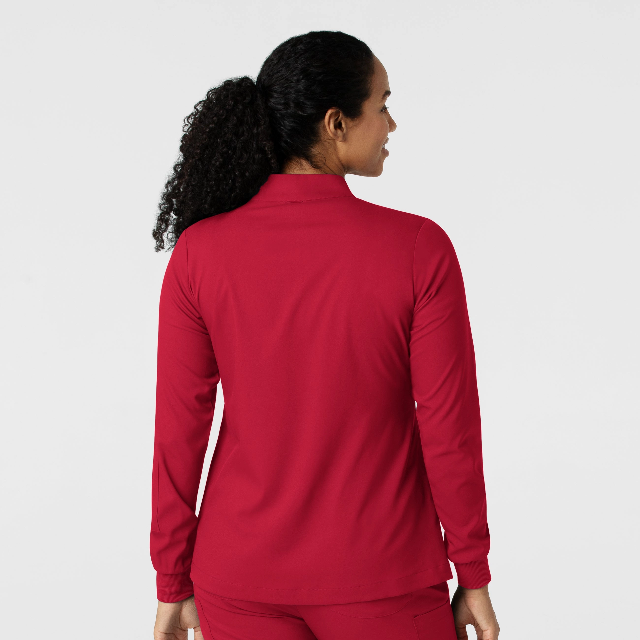 Boundless Women's Warm Up Scrub Jacket - Red