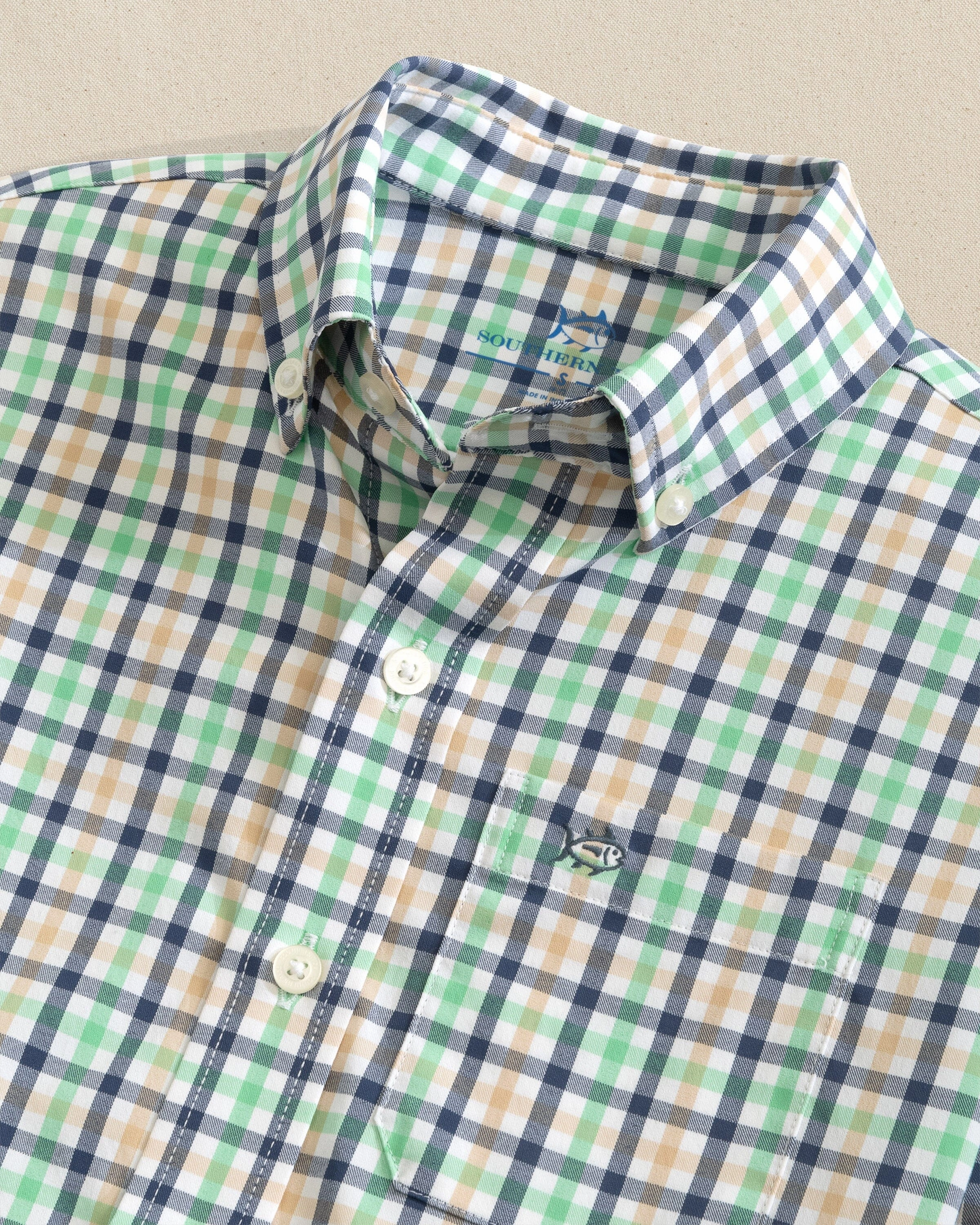 Boys Intercoastal Glenmoor Plaid Sport Shirt