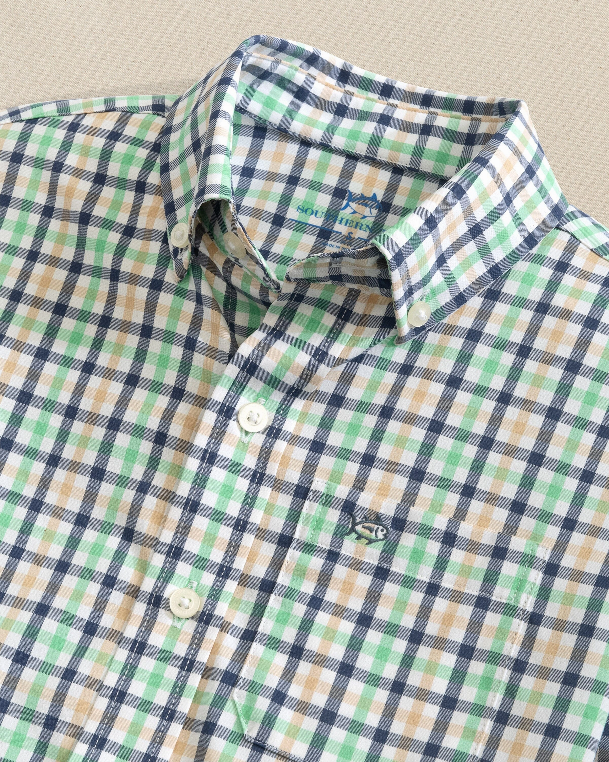 Boys Intercoastal Glenmoor Plaid Sport Shirt