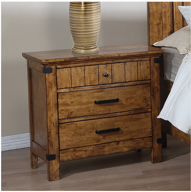 Brenner Full Panel Bed Rustic Honey