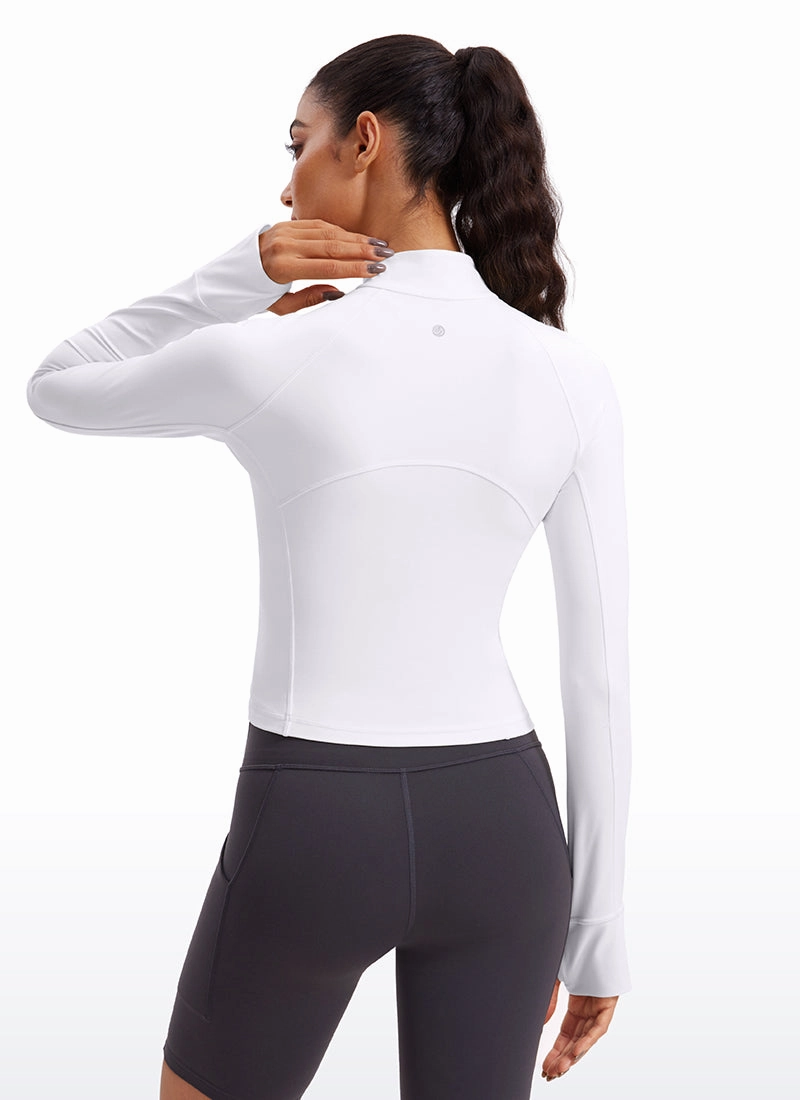 Butterluxe Half-Zip Long Sleeve Cropped