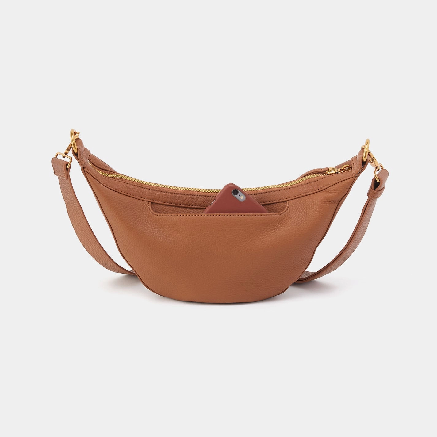 Carmen Sling In Pebbled Leather - Warm Honey