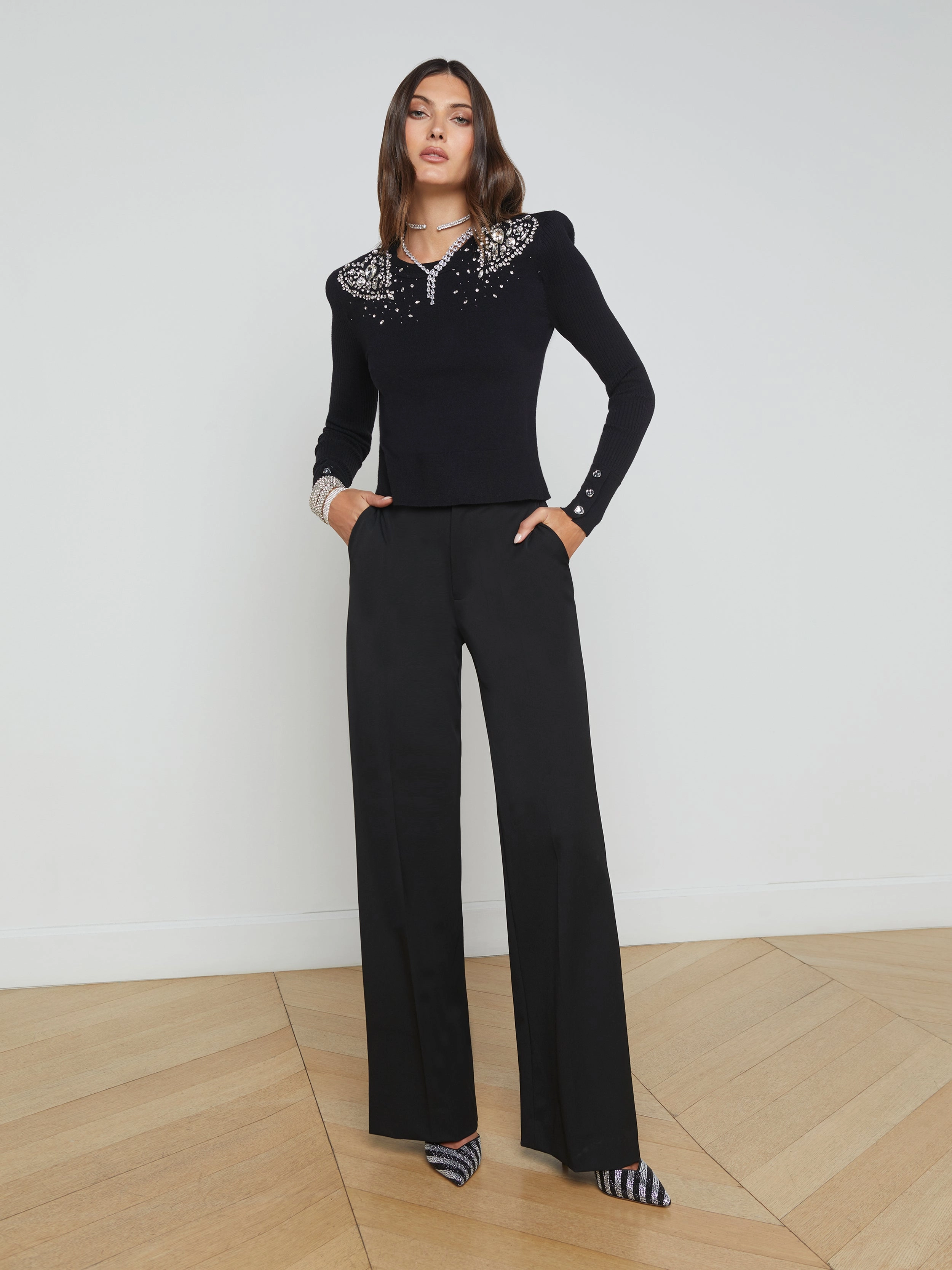 Cesca Embellished Pullover